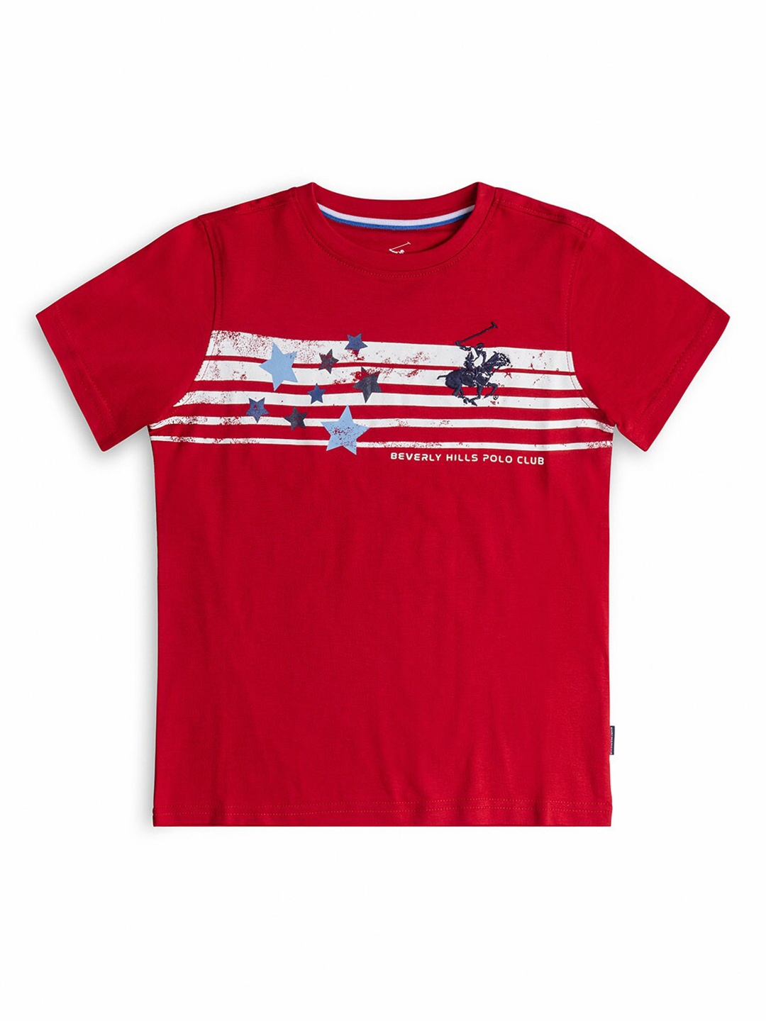 

Beverly Hills Polo Club Boys Red Printed T-shirt