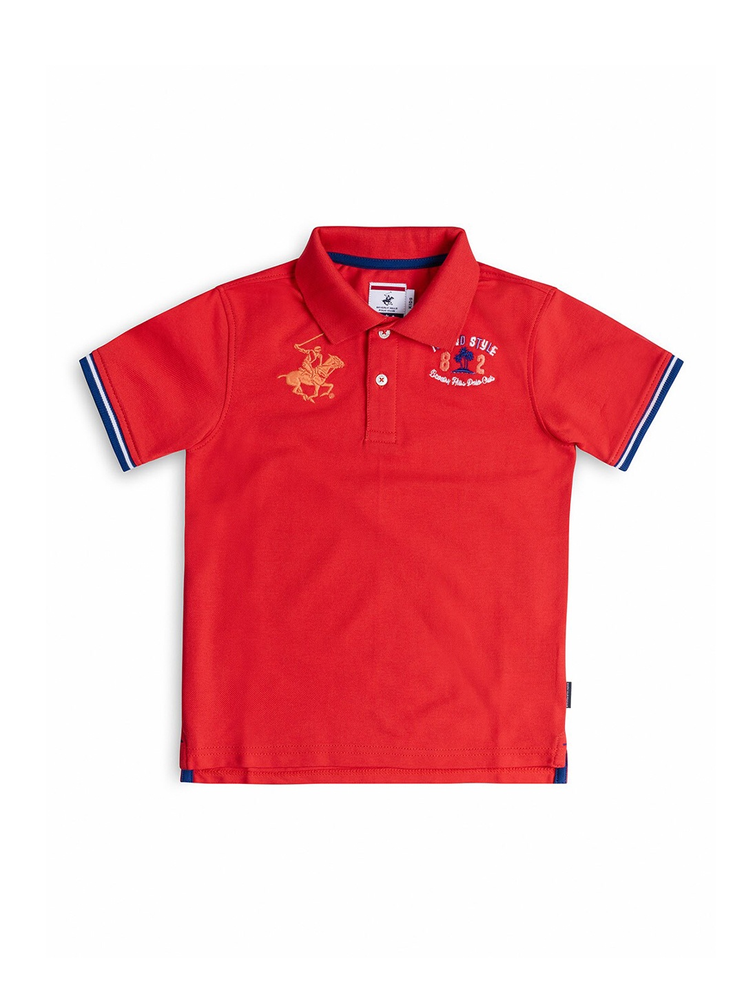 

Beverly Hills Polo Club Boys Coral Polo Collar T-shirt