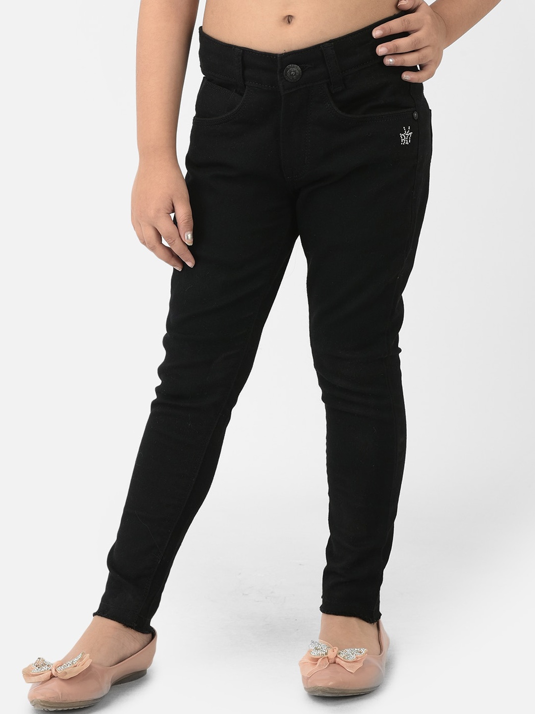 

Crimsoune Club Girls Black Urban Slim Fit Stretchable Jeans