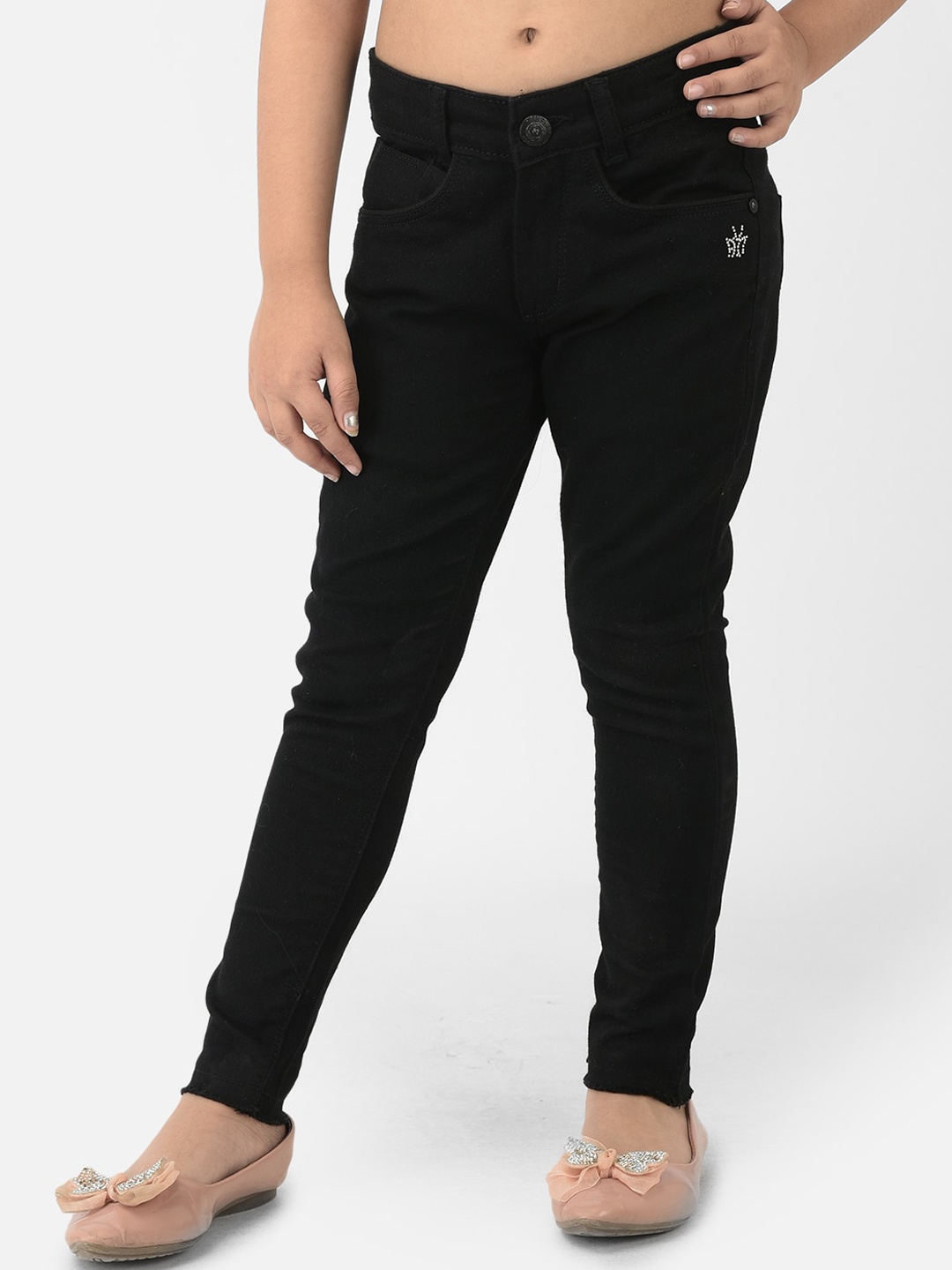 

Crimsoune Club Girls Black Urban Slim Fit Stretchable Jeans