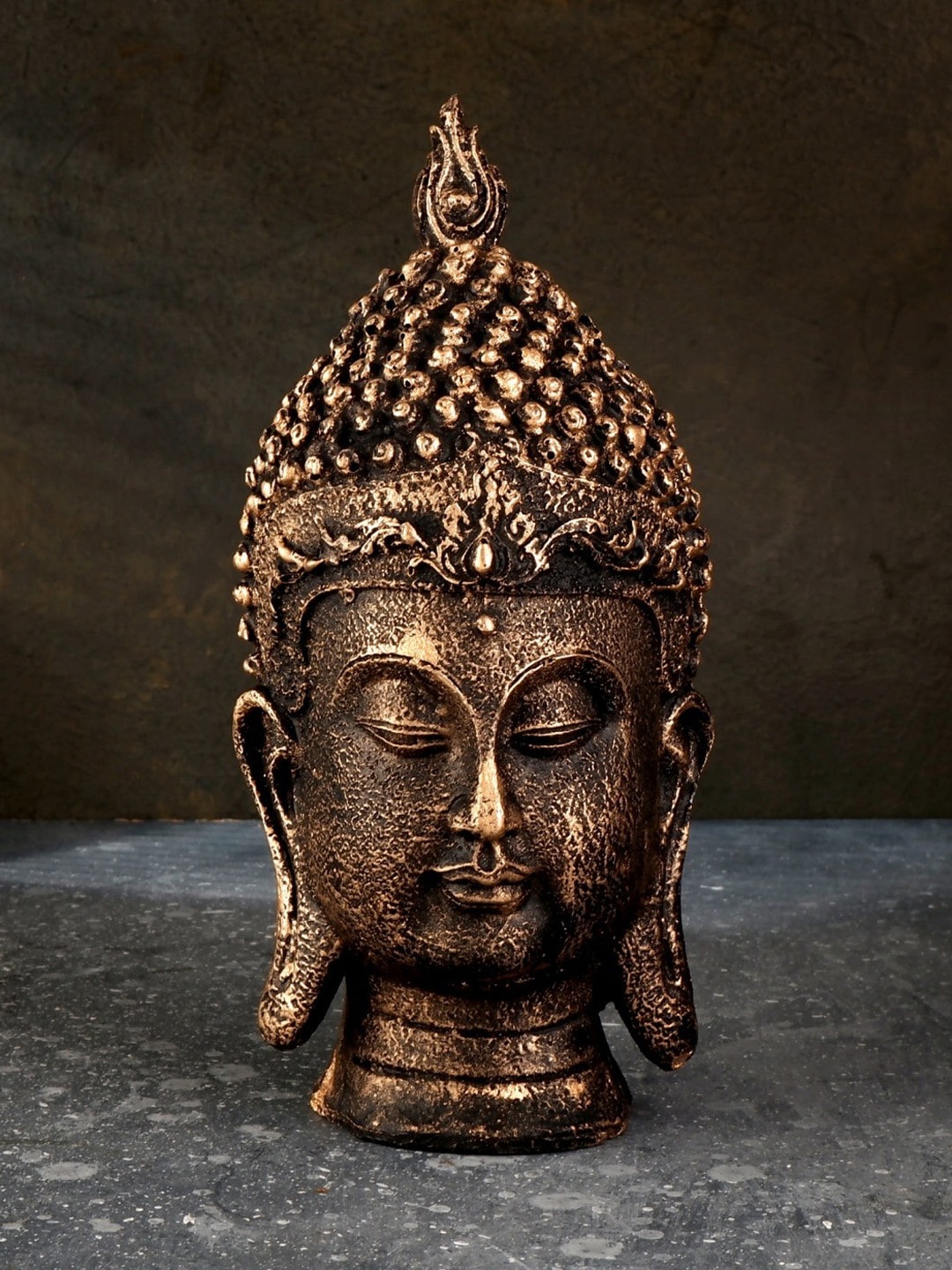 

THE WHITE INK DECOR Gold-Toned Feng Shui buddha
