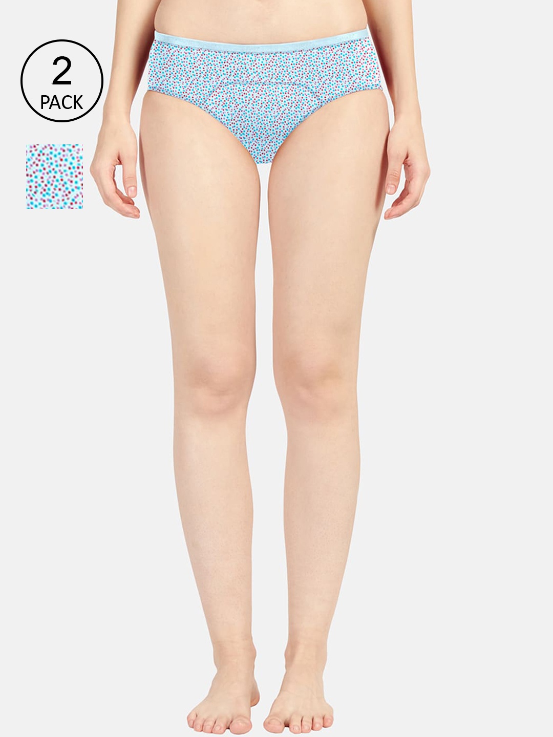 

Sonari Women Pack Of 2 Blue Printed Period Briefs
