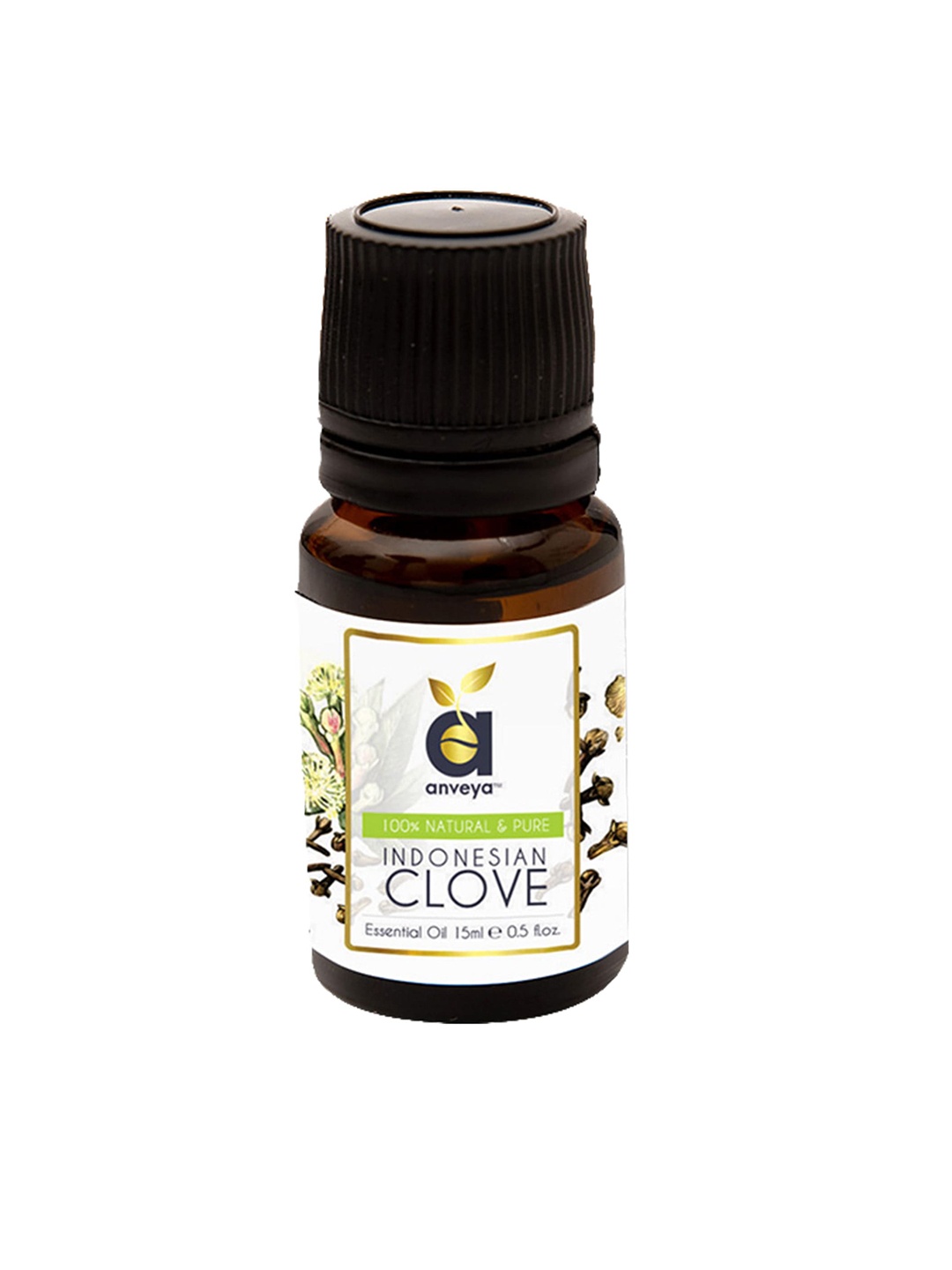 

anveya 100% Natural & Pure Clove Essential Oil 15 ml, Transparent