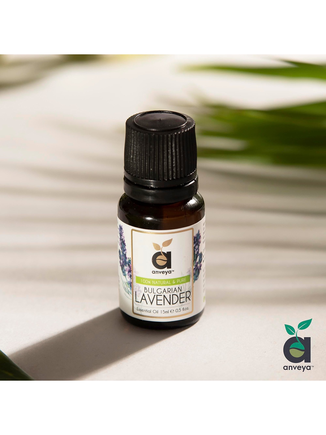 

anveya Bulgarian Lavender Aroma Essential Oil 15 ml, White