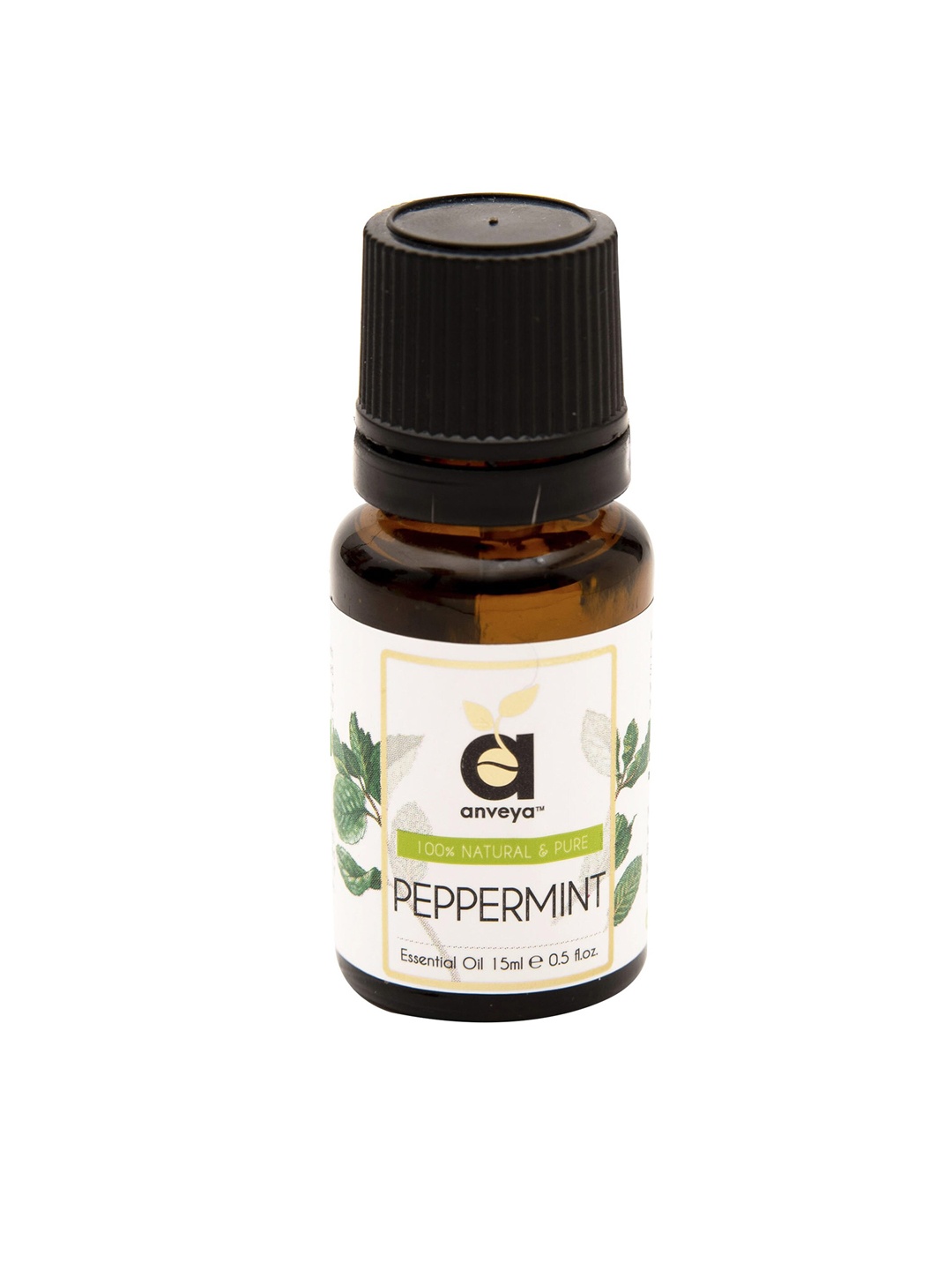 

anveya 100% Natural & Pure Peppermint Essential Oil 15ml, Transparent