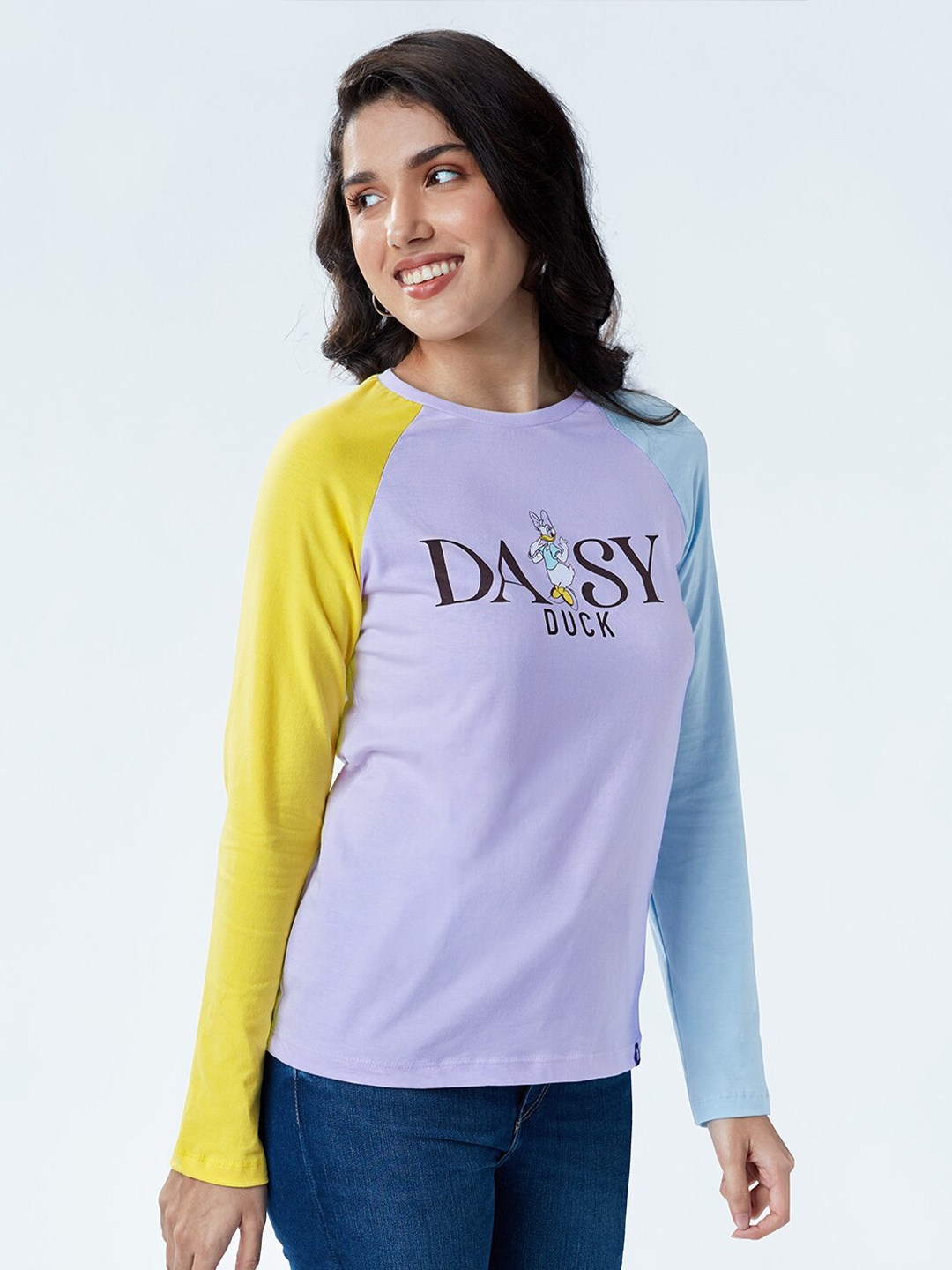 

The Souled Store Women Multicoloured Colourblocked T-shirt, Multi