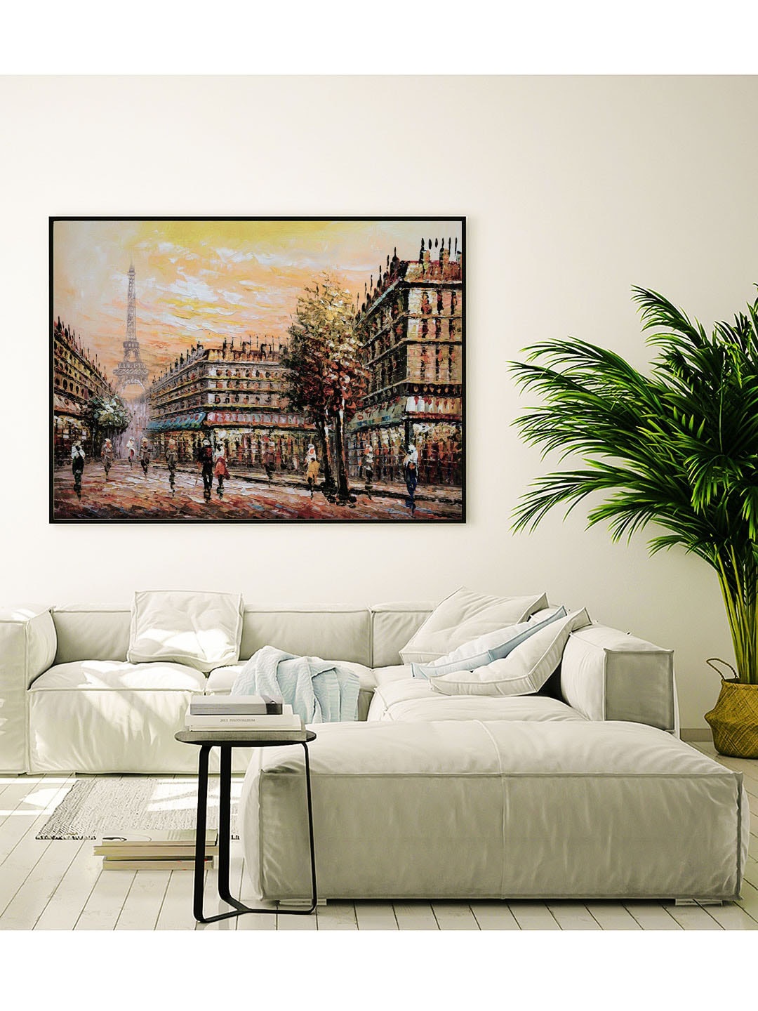 

ARTSPACE Multi-Coloured Street View of Paris Canvas Wall Painting