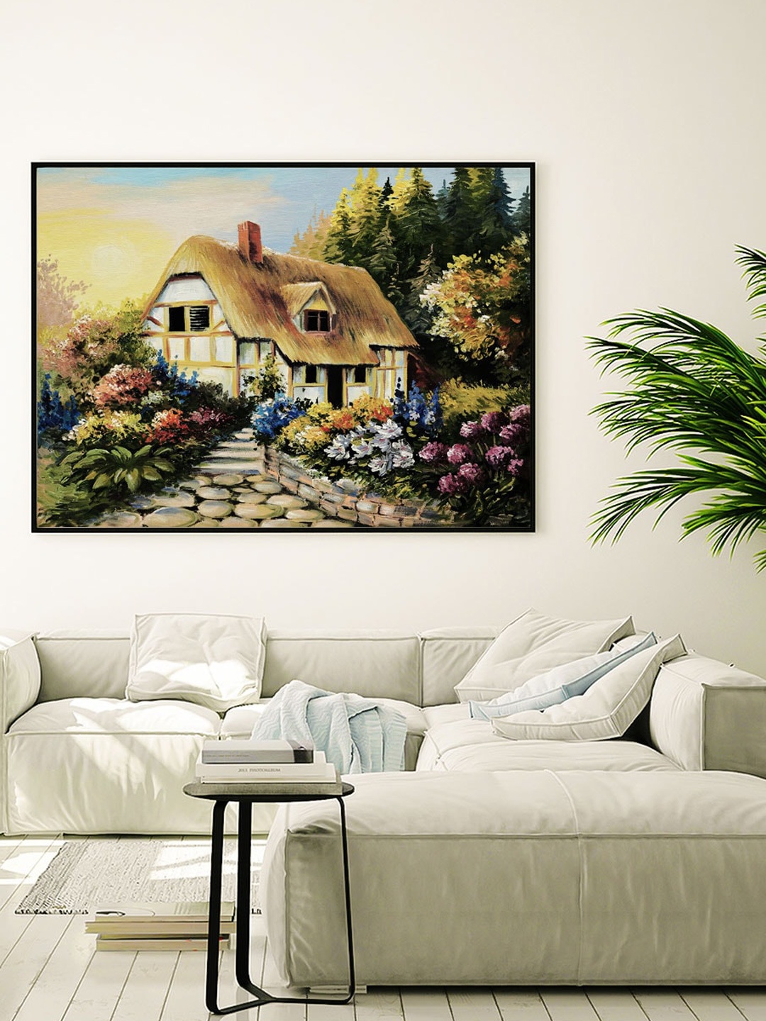 

ARTSPACE Yellow & Green Landscape, Botanical & Nature Canvas Wall Painting