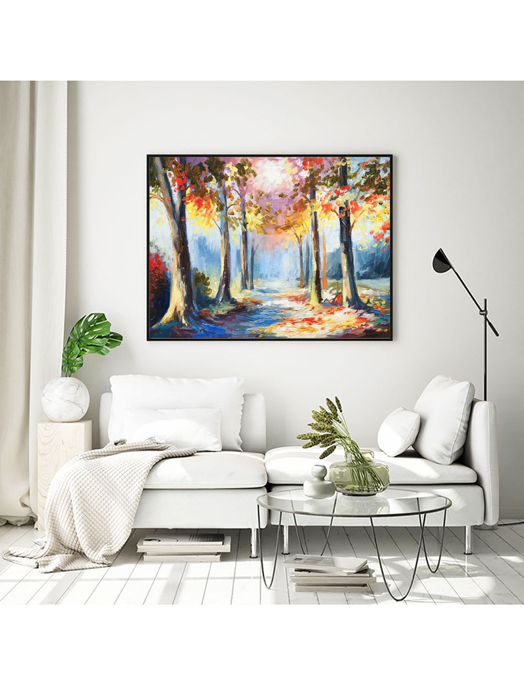 

ARTSPACE Multi-Coloured Road In The Forest Canvas Painting