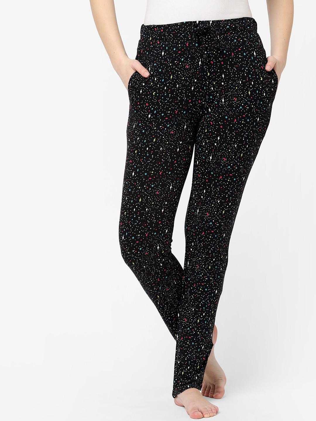 

Sweet Dreams Women Black Printed Lounge Pants