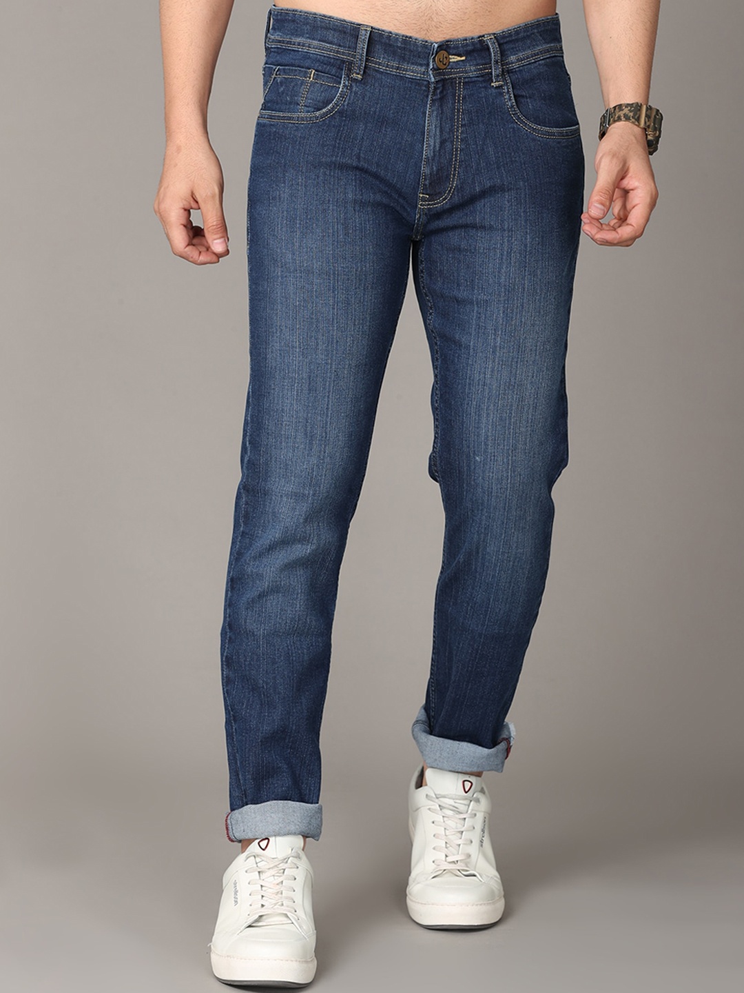 

Jean Cafe Men Blue Jean Slim Fit Light Fade Jeans