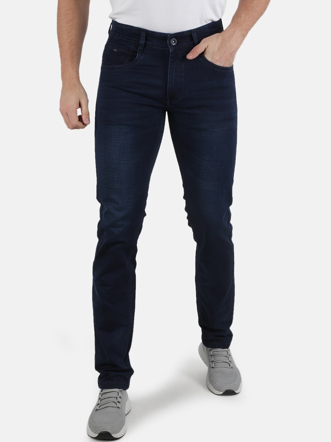 

Monte Carlo Men Blue Skin Tight Skinny Fit Light Fade Stretchable Light Wash Jeans