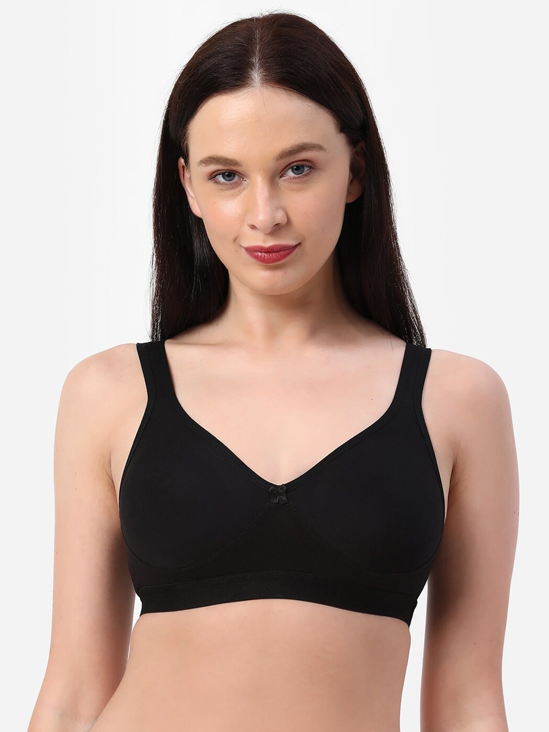 

Planetinner Non Wired Non Padded Full Coverage High Impact Everyday Workout Bra SB15, Black