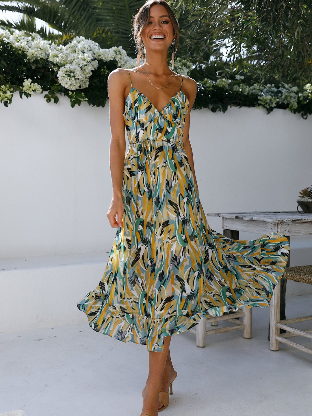 

La Aimee Multicoloured Maxi Dress, Multi