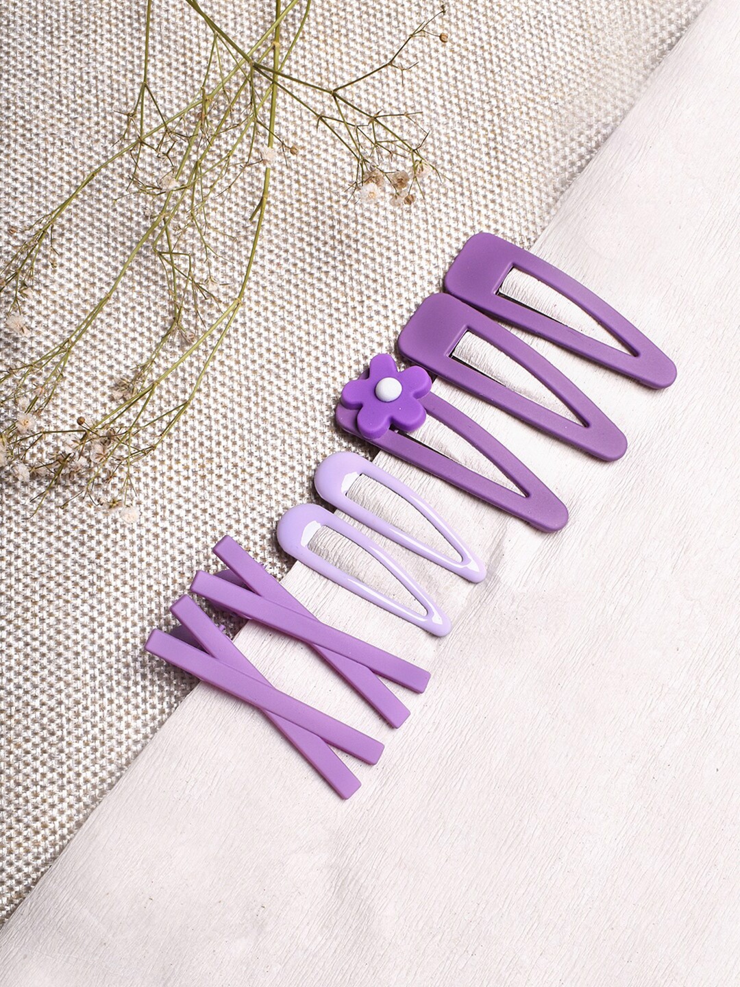 

BEWITCHED Women Purple Set of 4 Tic Tac Hair Clip