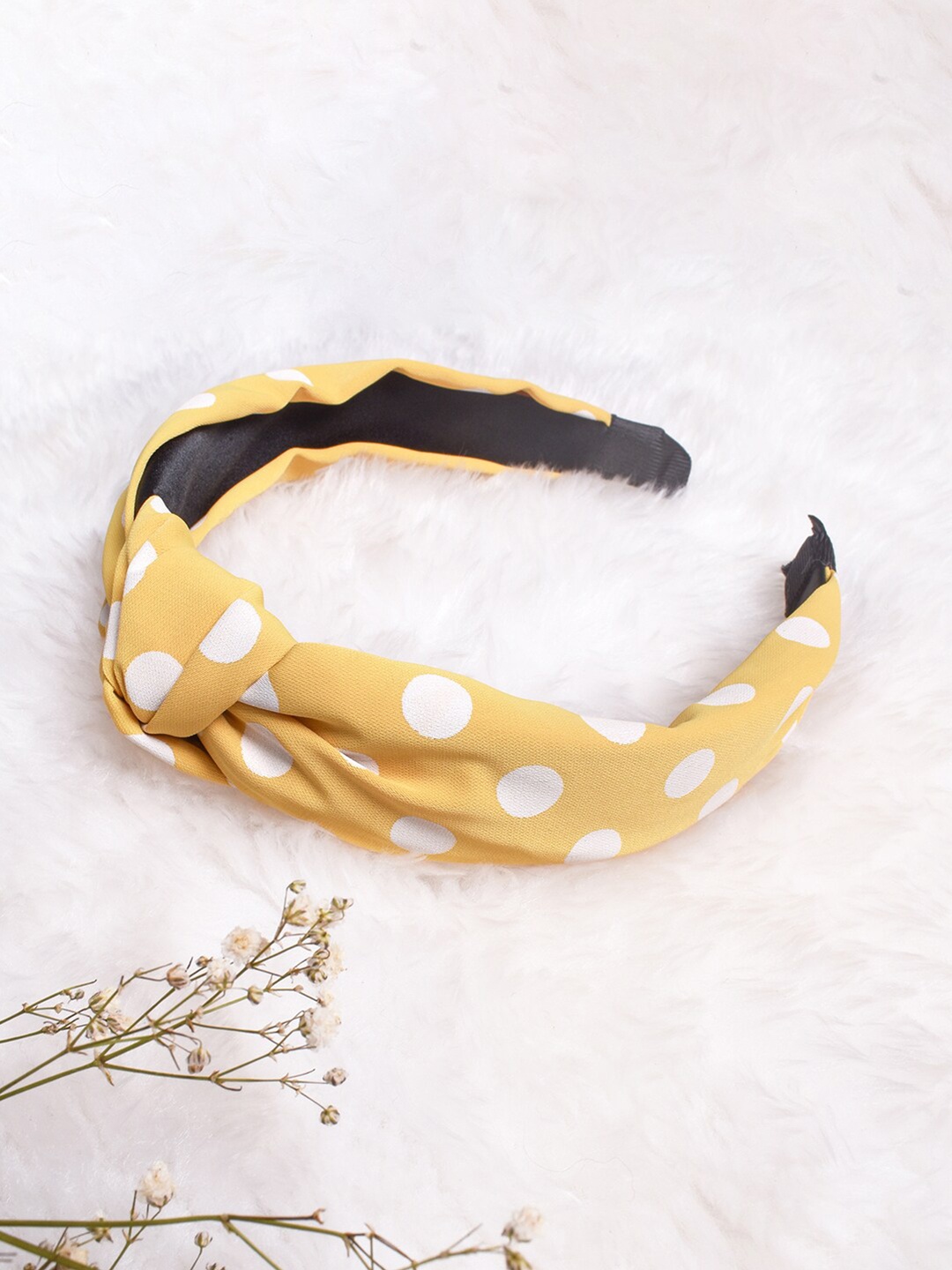 

BEWITCHED Women Yellow & White Hairband