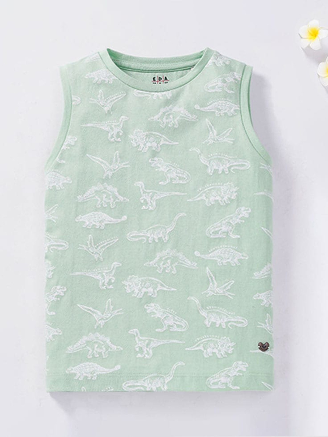 

Ed-a-Mamma Boys Green Printed T-shirt