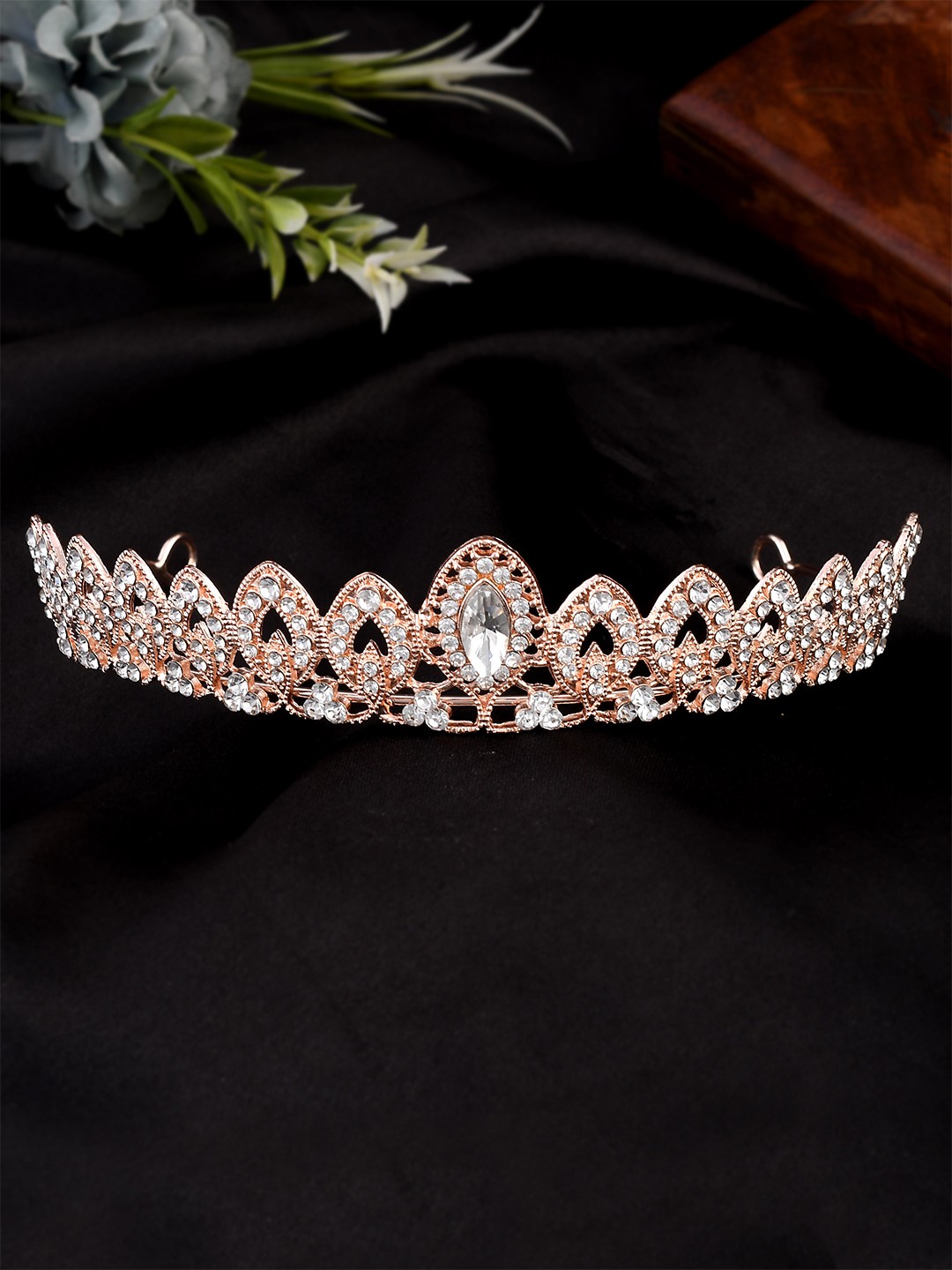 

AQUASTREET Women Rose Gold Spiral Tiara