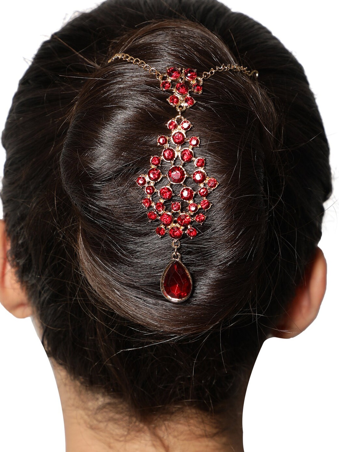 

AQUASTREET Women Red & Gold-Toned Head Chain