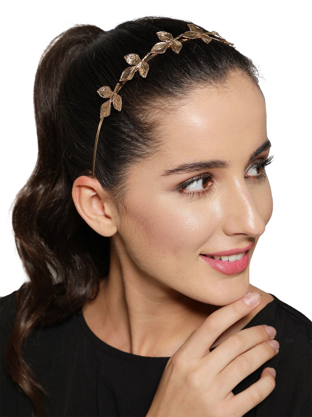 

AQUASTREET Women Gold-Toned Leave Headdress