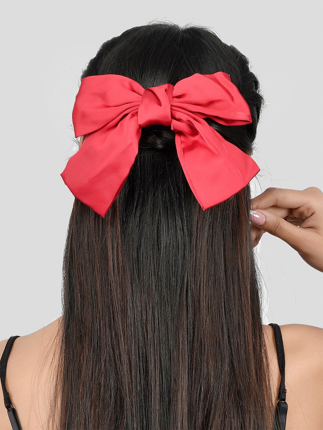 

AQUASTREET Women Red Bow French Barrette