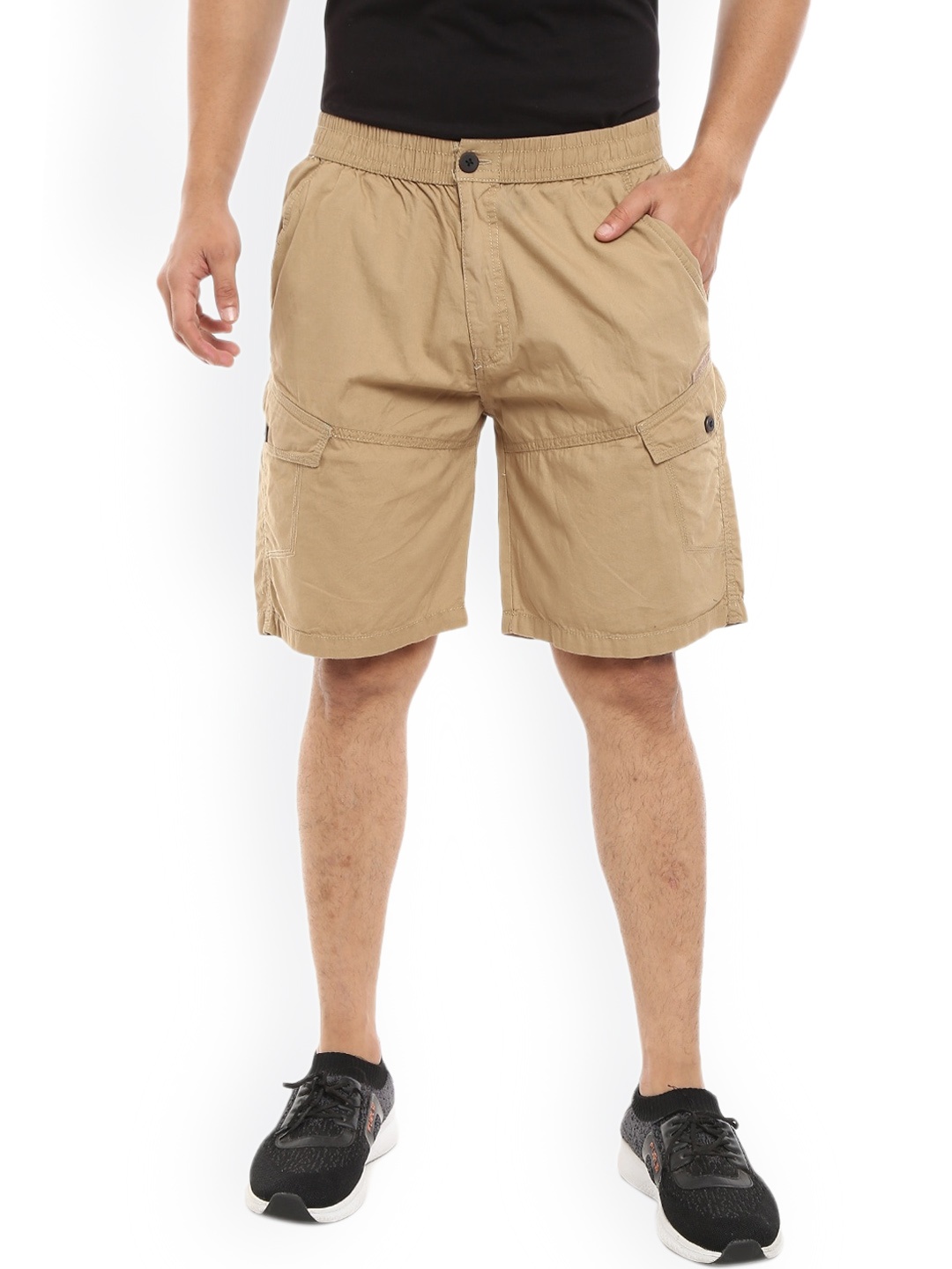 

V-Mart Men Khaki Regular Fit Cargo Shorts