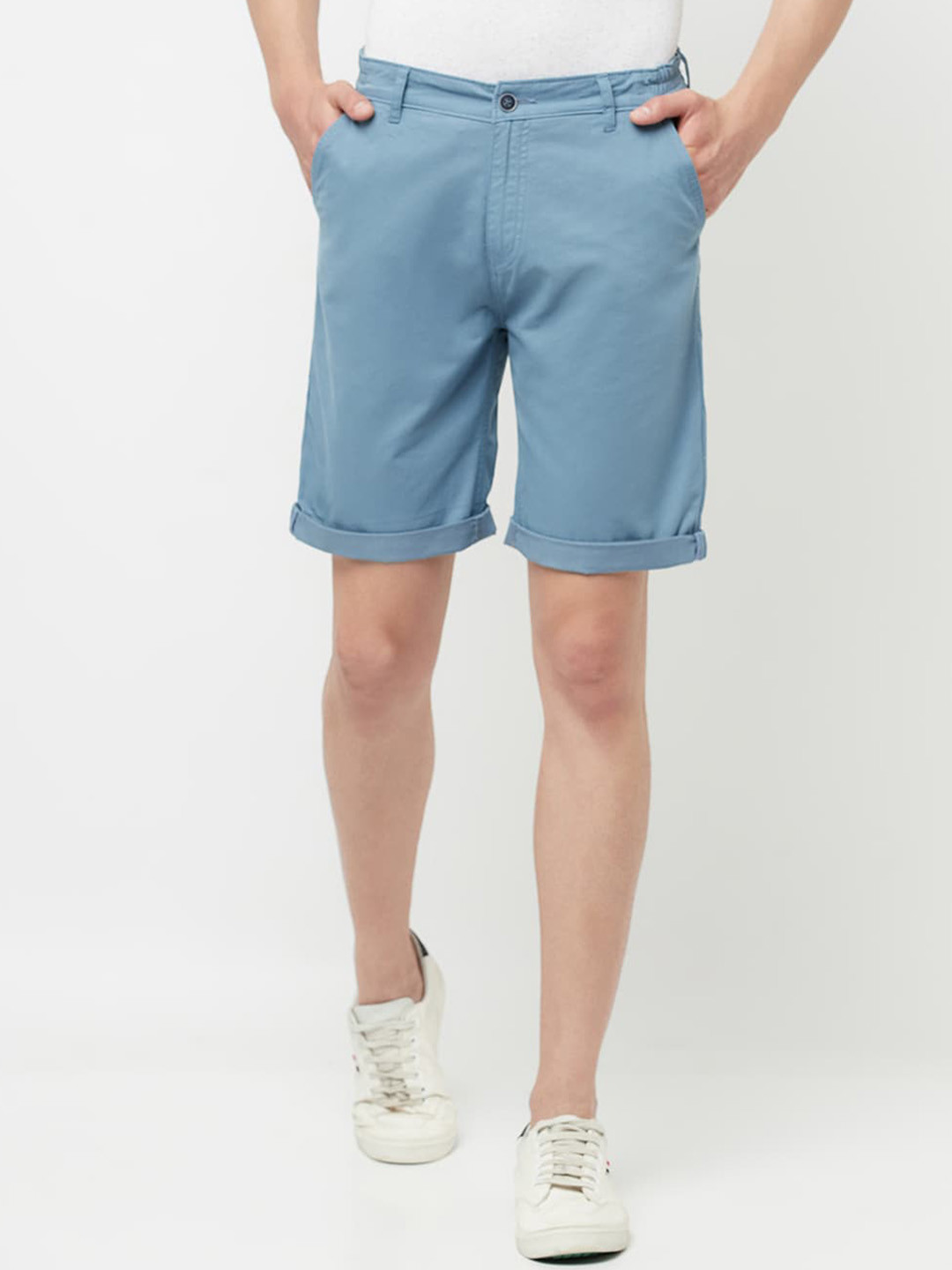 

Crimsoune Club Men Blue Slim Fit Outdoor Cotton Shorts