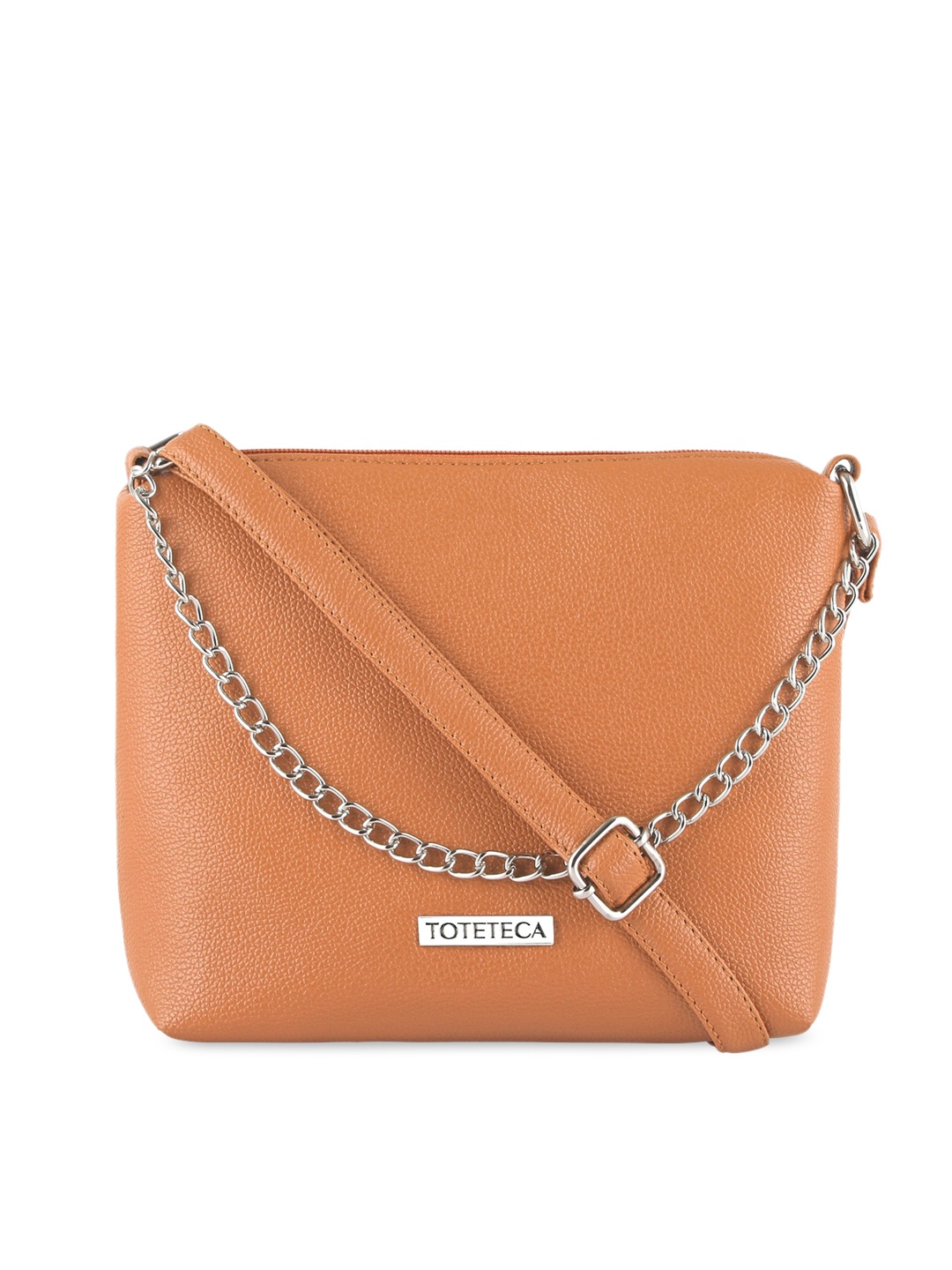 

Toteteca Orange Structured Sling Bag