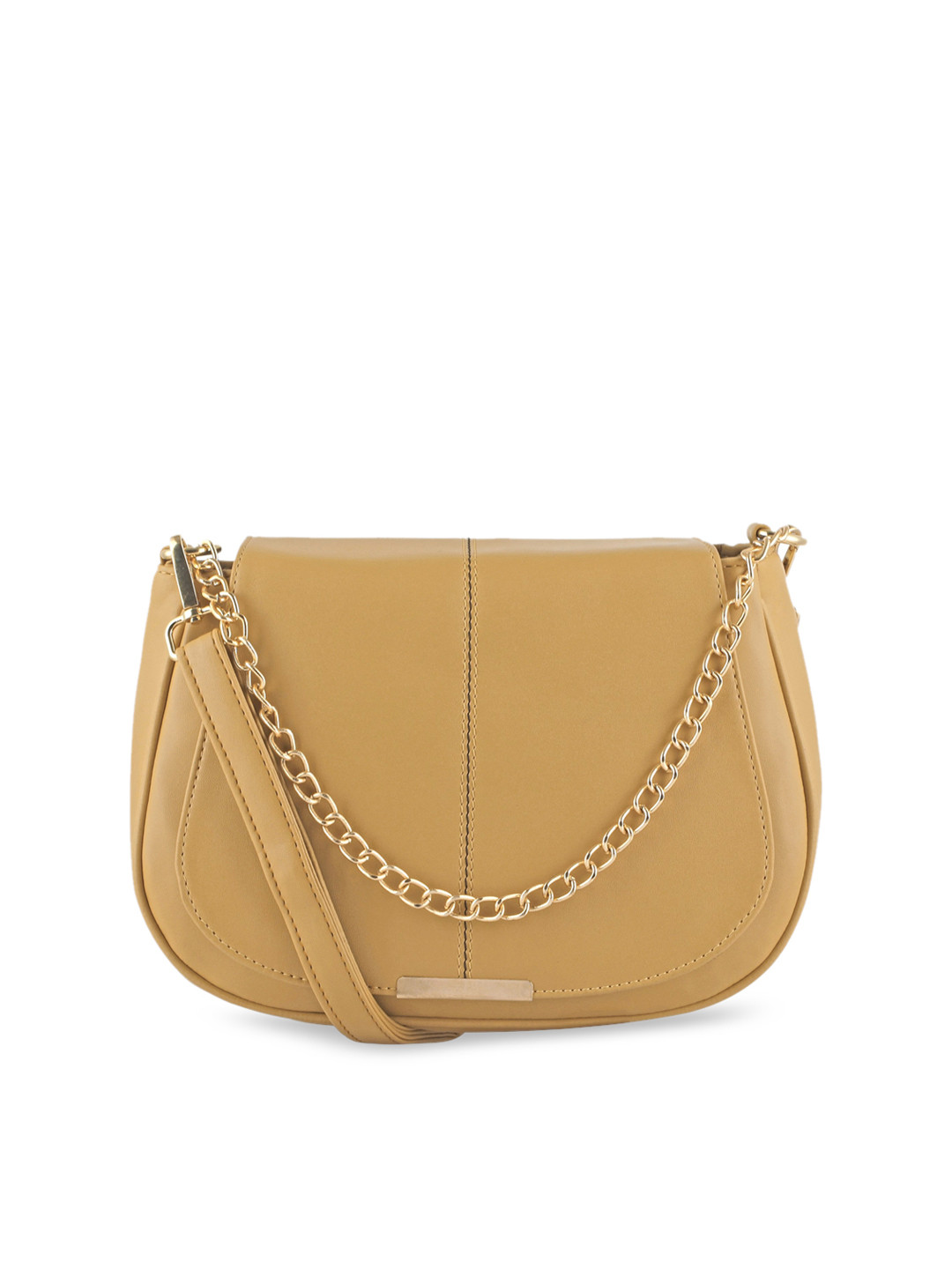 

Toteteca Tan PU Structured Sling Bag