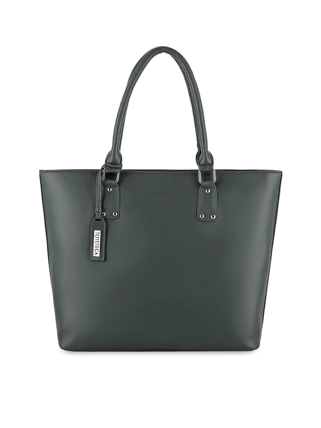 

Toteteca Green PU Structured Handheld Bag