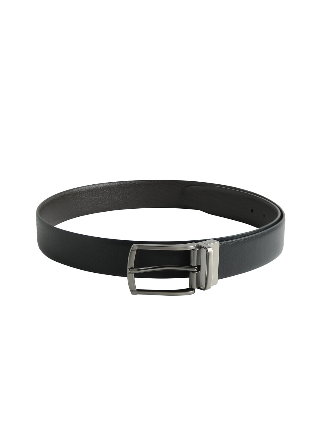 

CRUSSET Men Black PU Belt