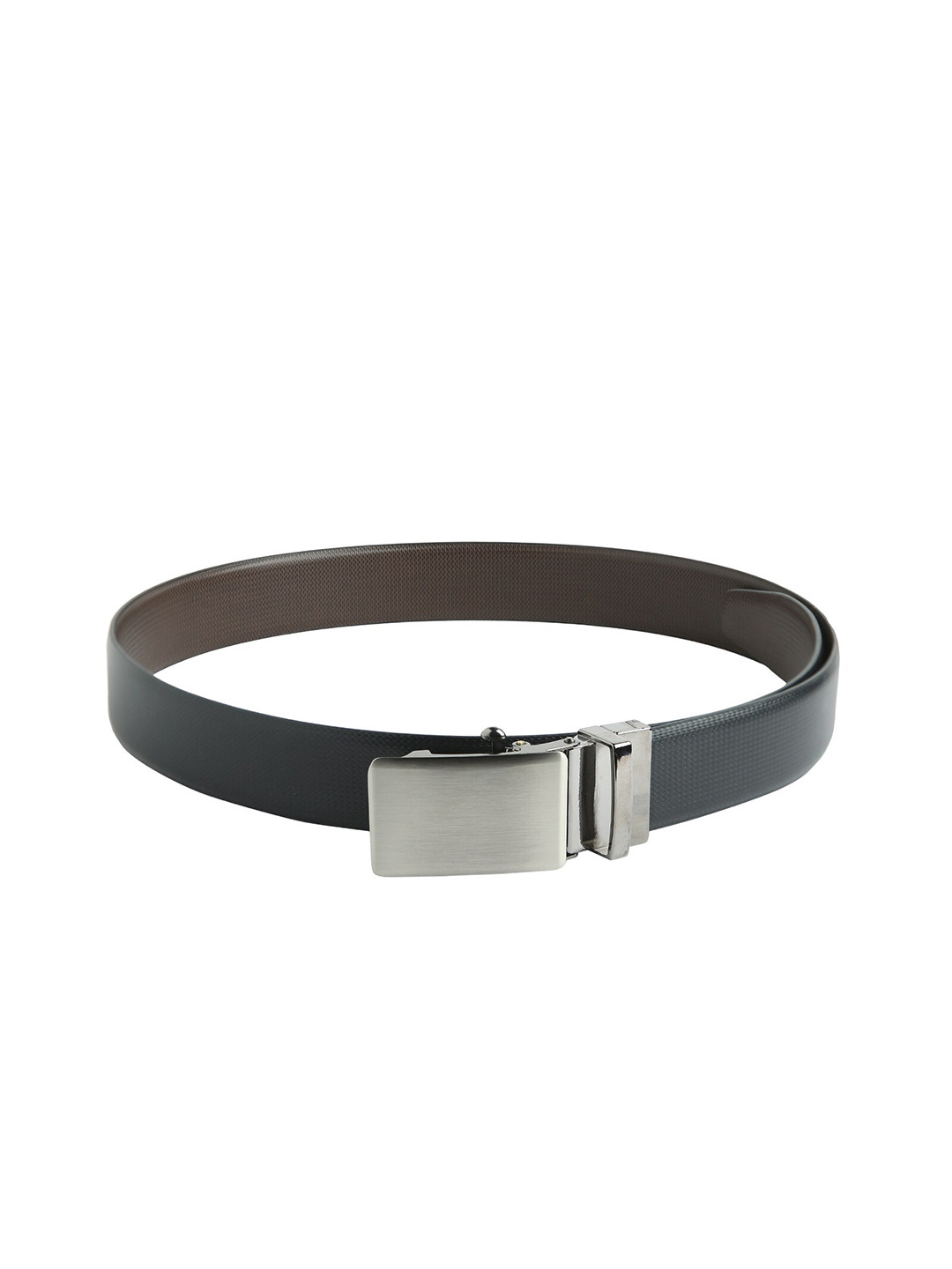 

CRUSSET Men Black PU Belt