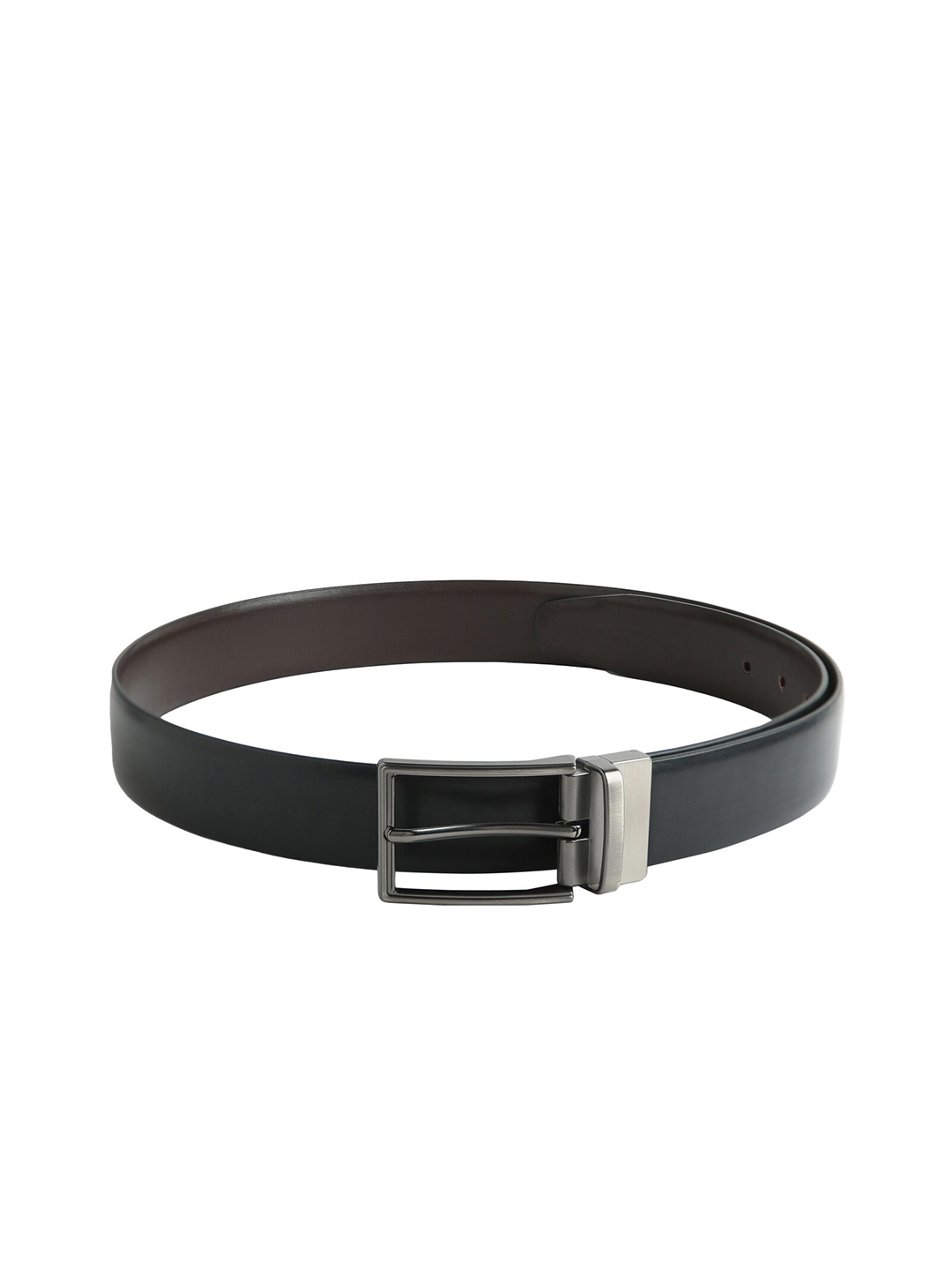 

CRUSSET Men Black Synthetic Leather Belt