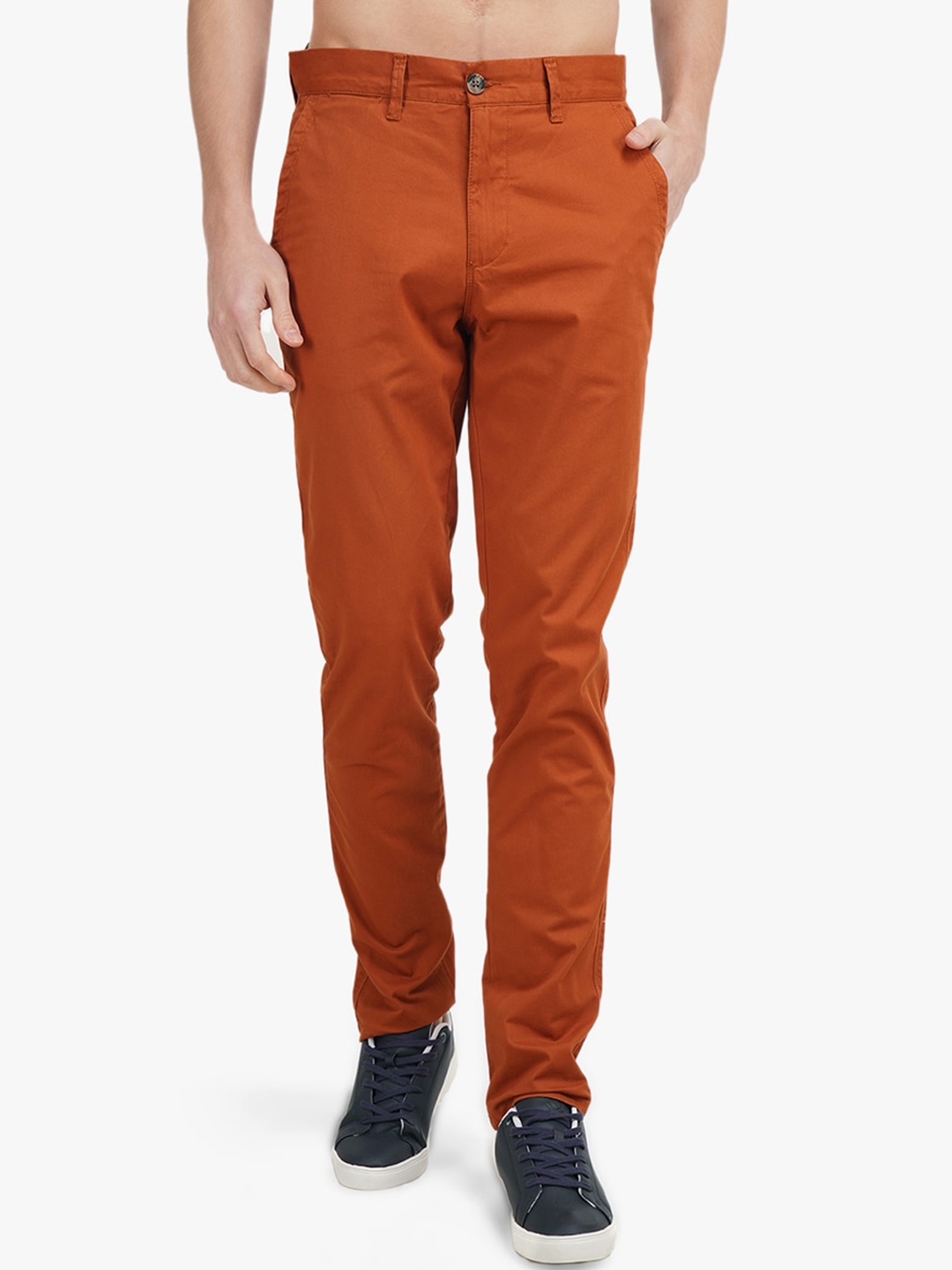 

United Colors of Benetton Men Brown Slim Fit Chinos Trousers