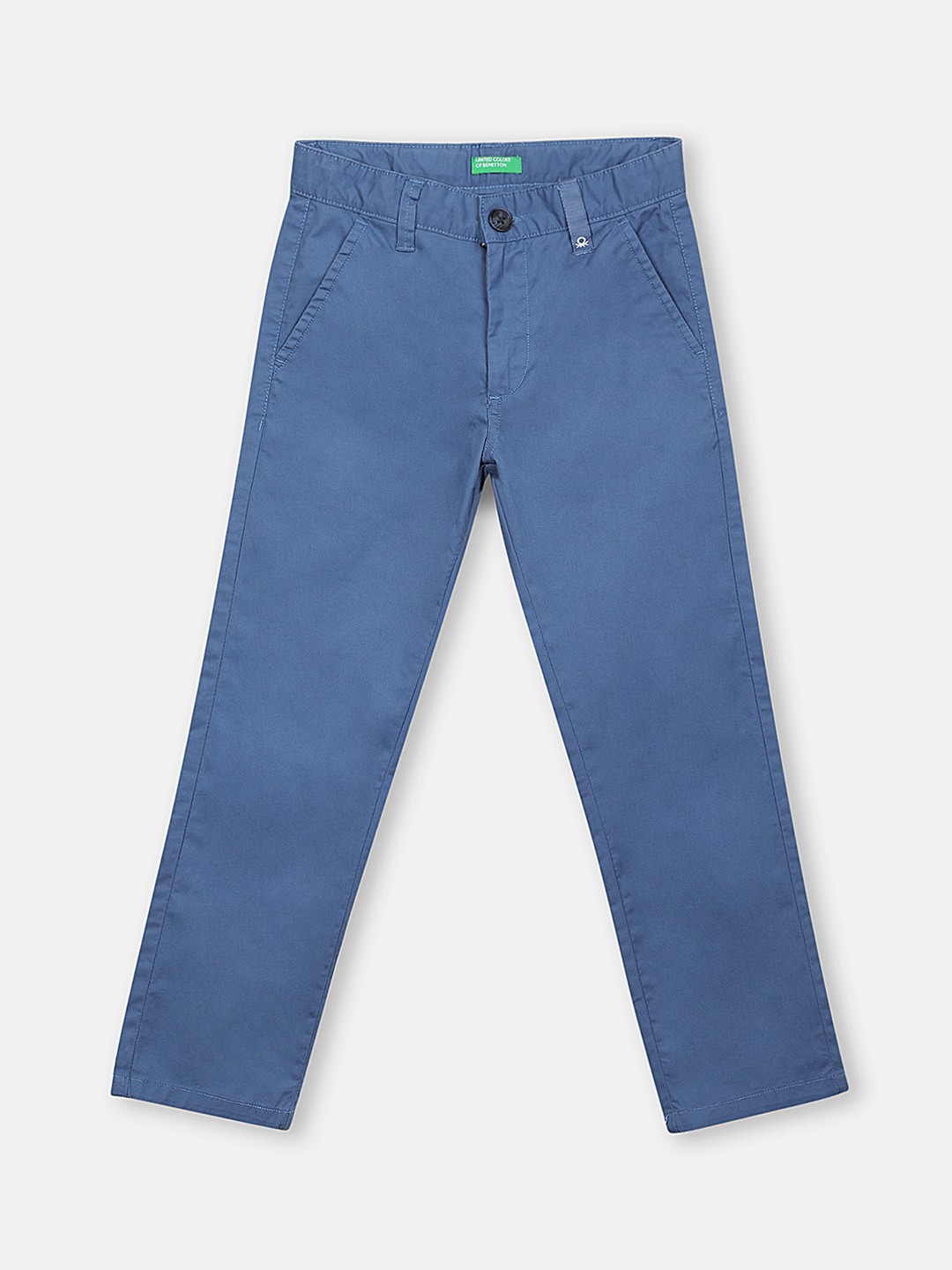 

United Colors of Benetton Boys Blue Slim Fit Chinos Trousers