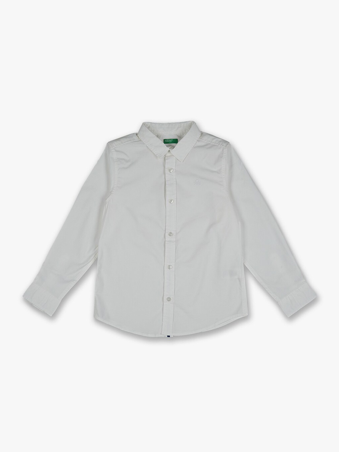 

United Colors of Benetton Off-White Solid Casual Shirt