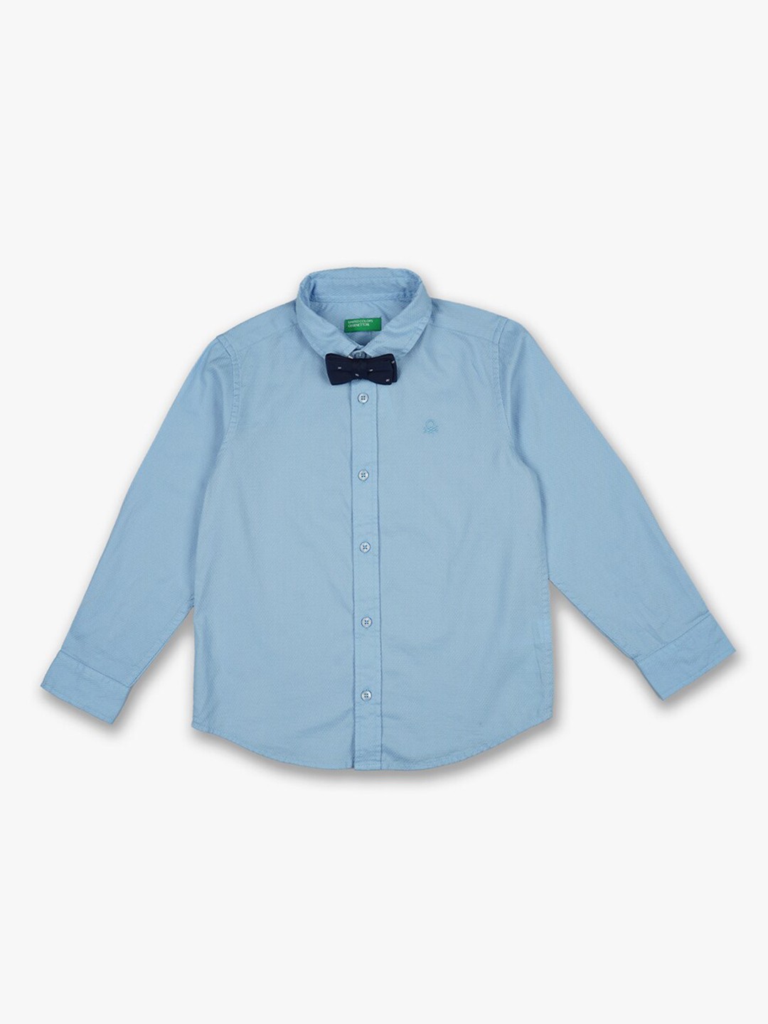 

United Colors of Benetton Boys Blue Regular Fit Casual Shirt
