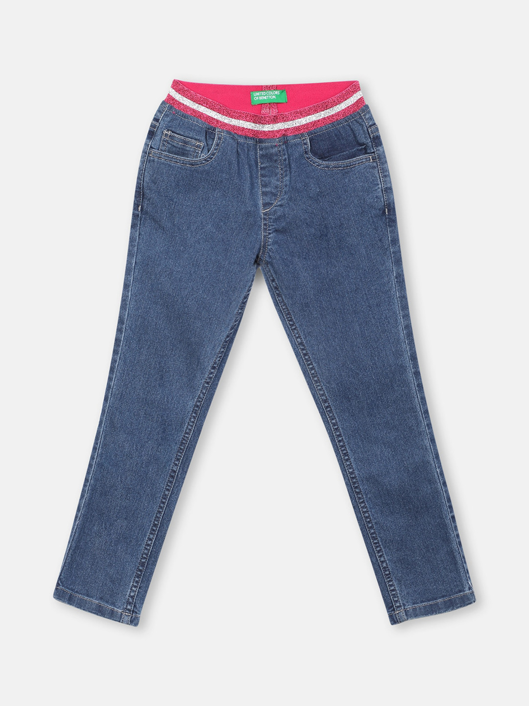 

United Colors of Benetton Girls Navy Blue Jeans