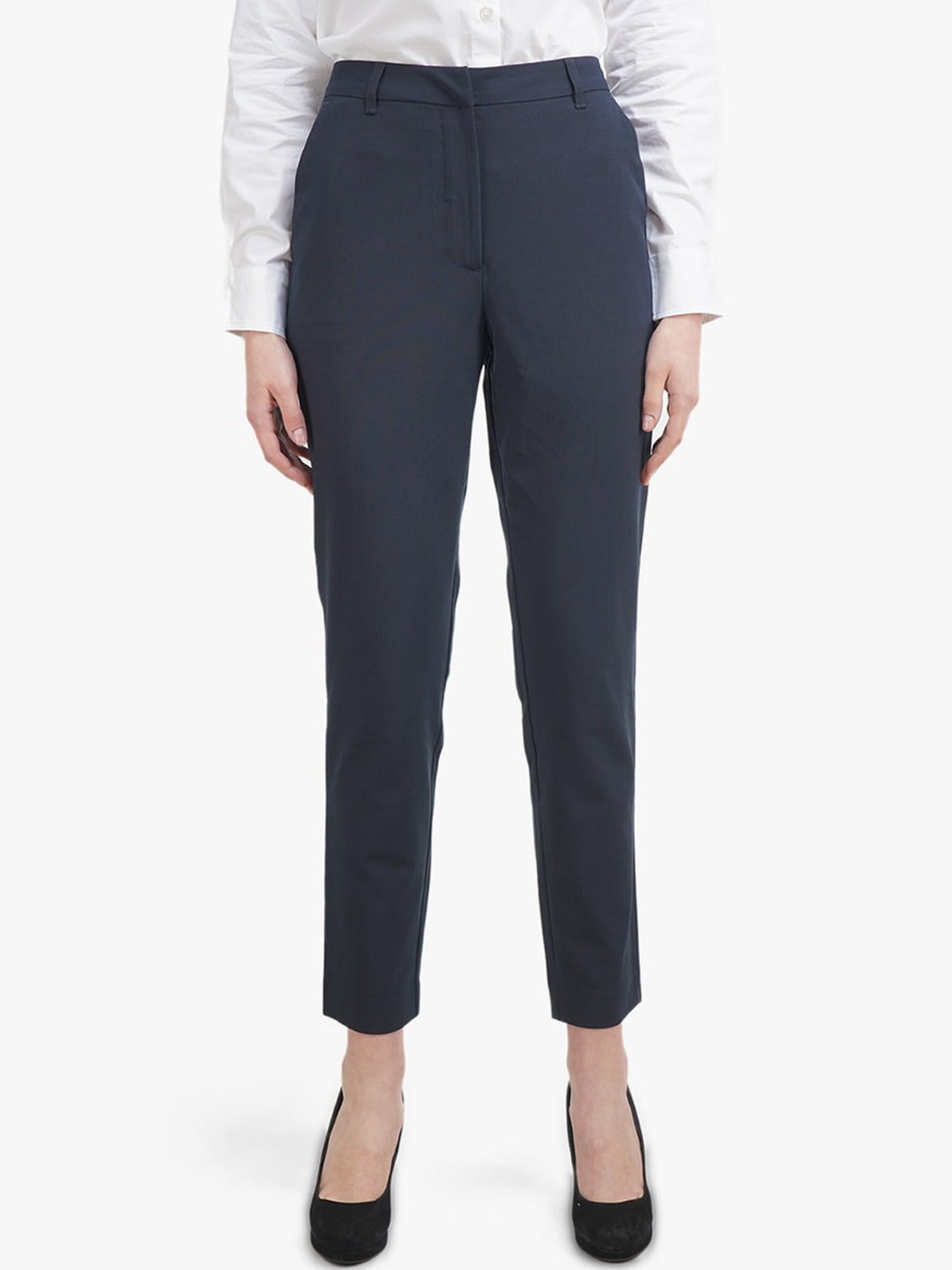 

United Colors of Benetton Women Navy Blue Trousers