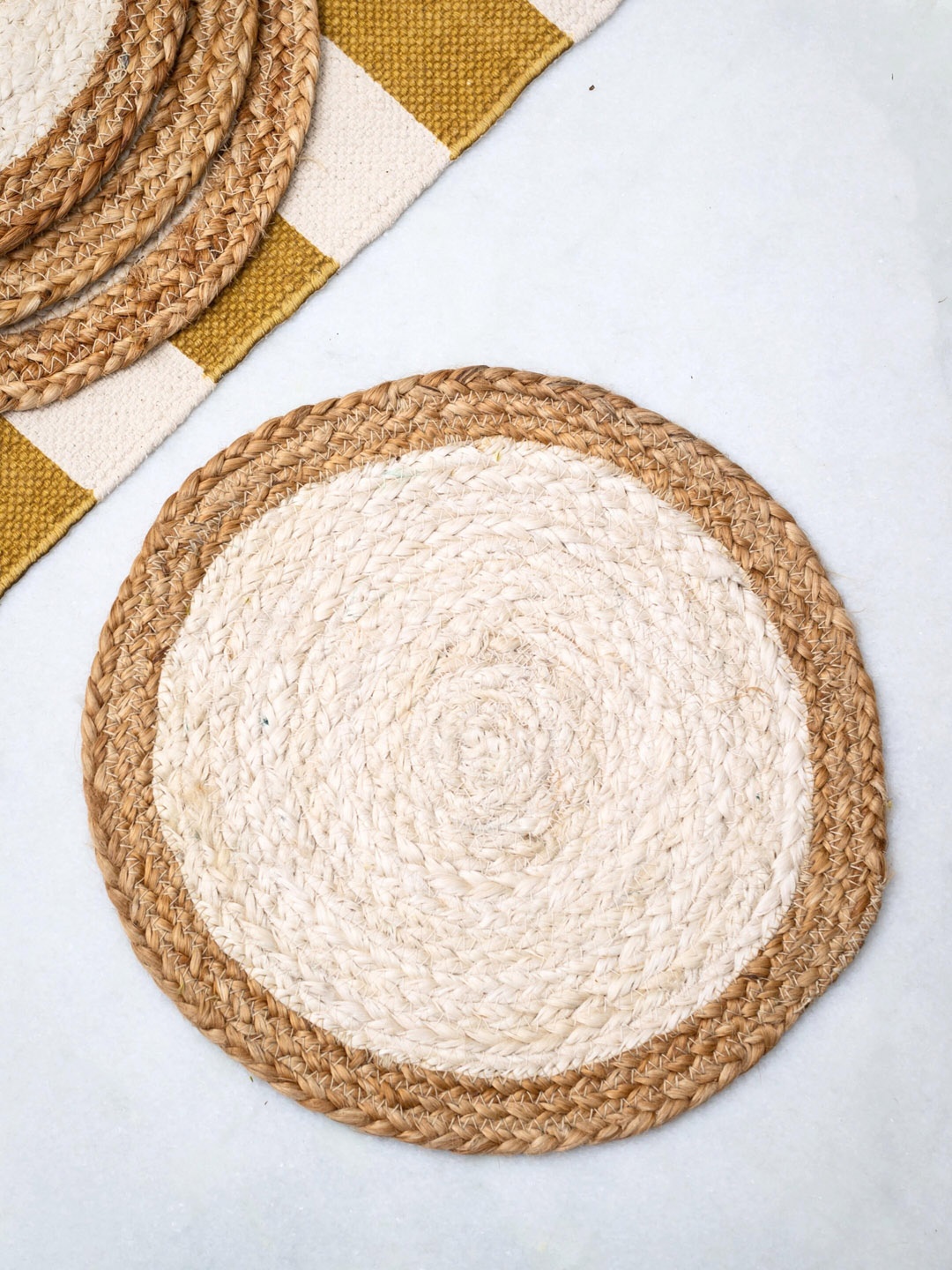 

JASMEY HOMES White Jute Table Placemats