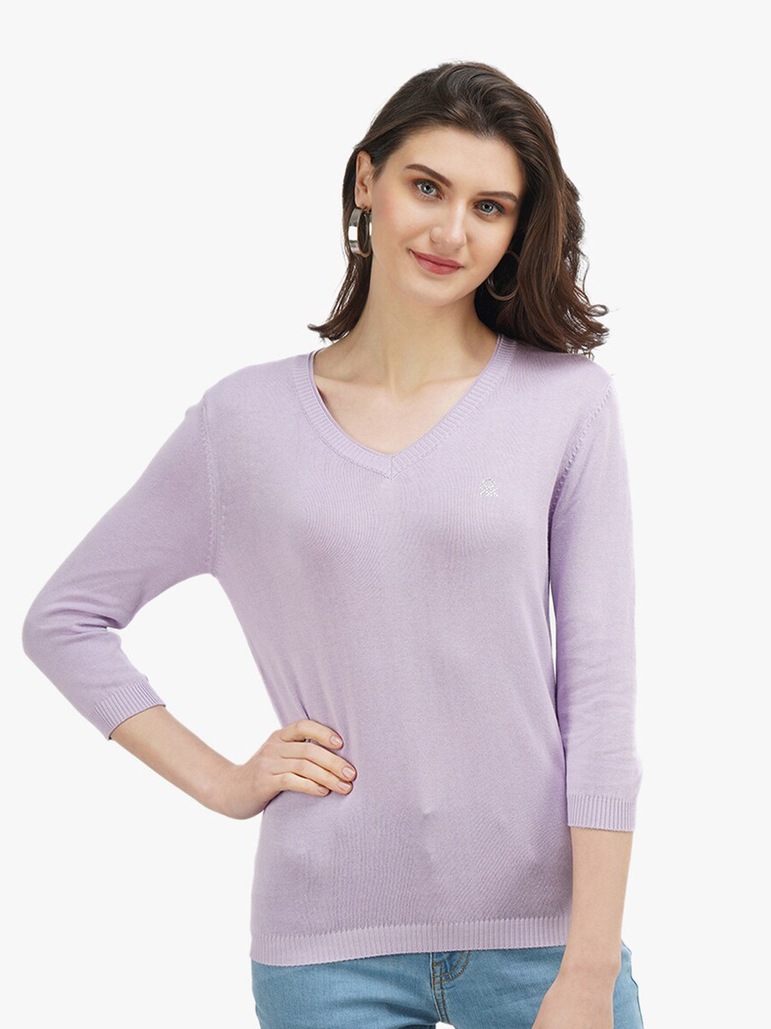 

United Colors of Benetton Purple Pure Cotton Top