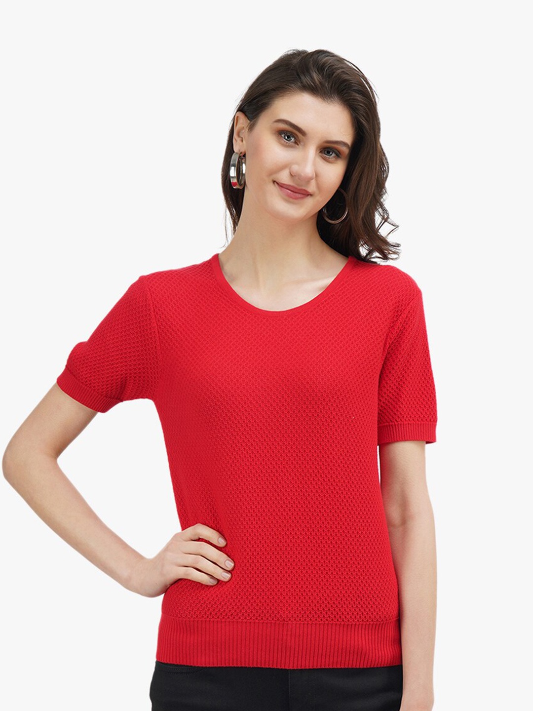 

United Colors of Benetton Red Pure Cotton Top