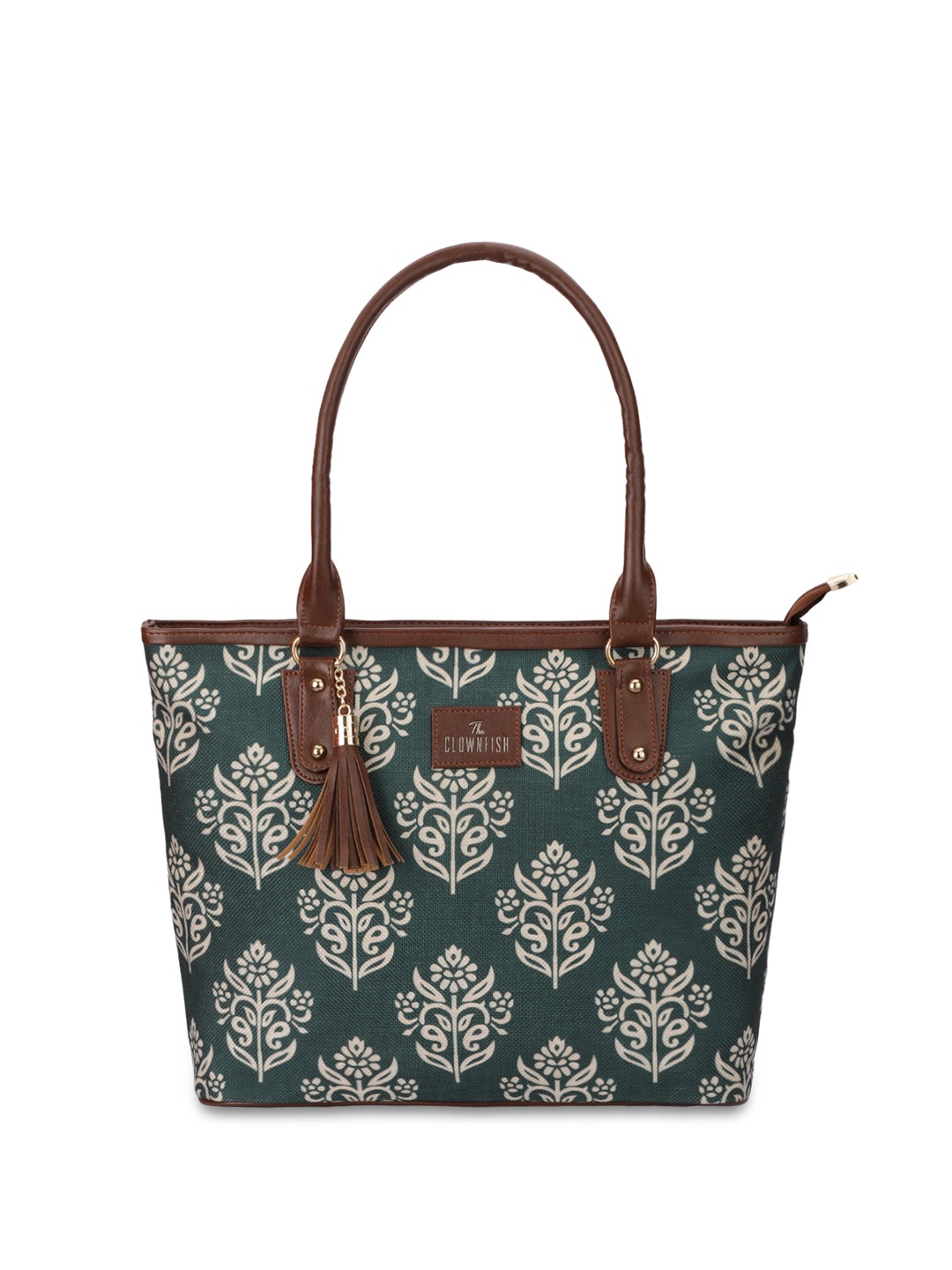 

THE CLOWNFISH Percy Grey Structured Shoulder Bag