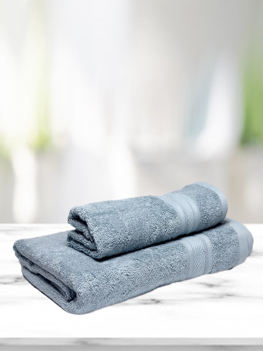 

Kawach Blue Antimicrobial Soft Bamboo Towel Set