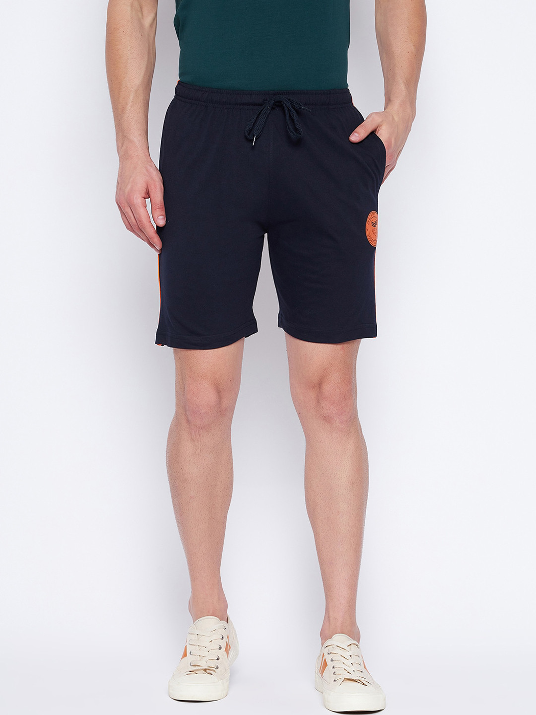 

Duke Men Blue Cotton Sports Shorts
