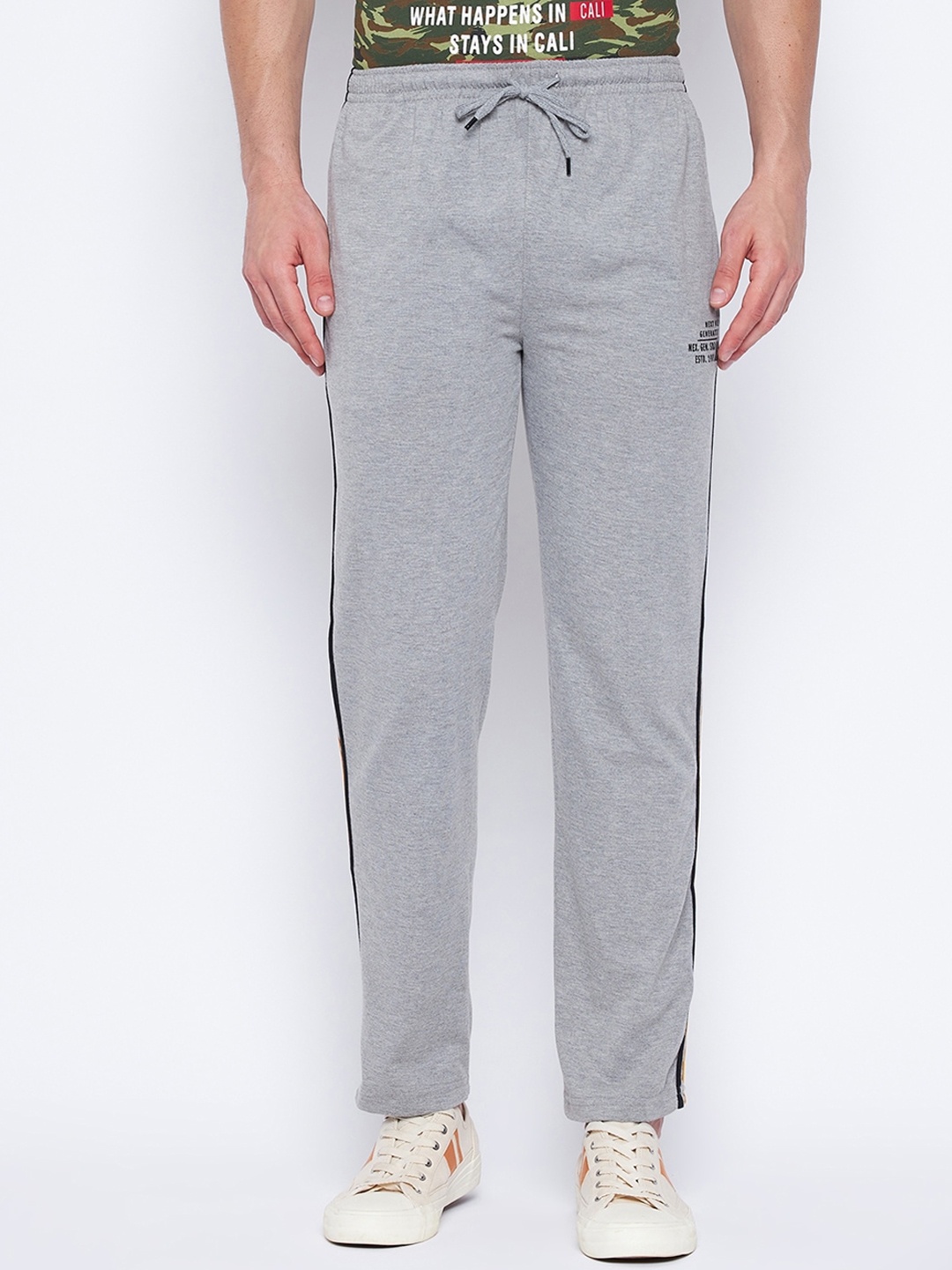 

Duke Men Grey Solid Track Pants