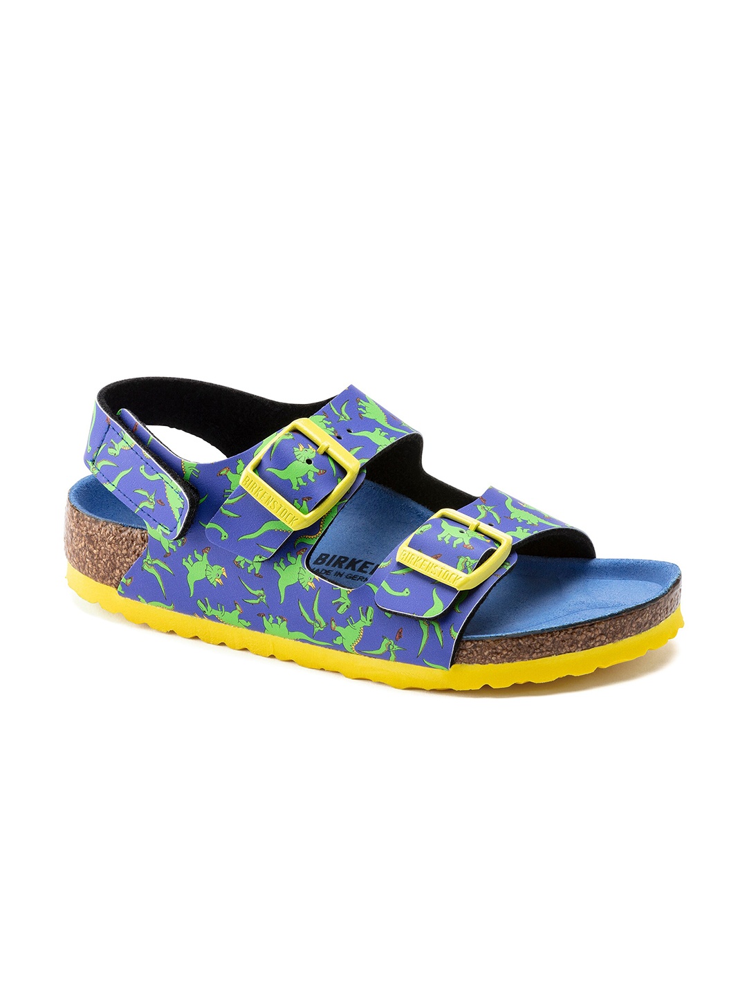 

Birkenstock Boys Blue Narrow Width Milano Leather Comfort Sandals