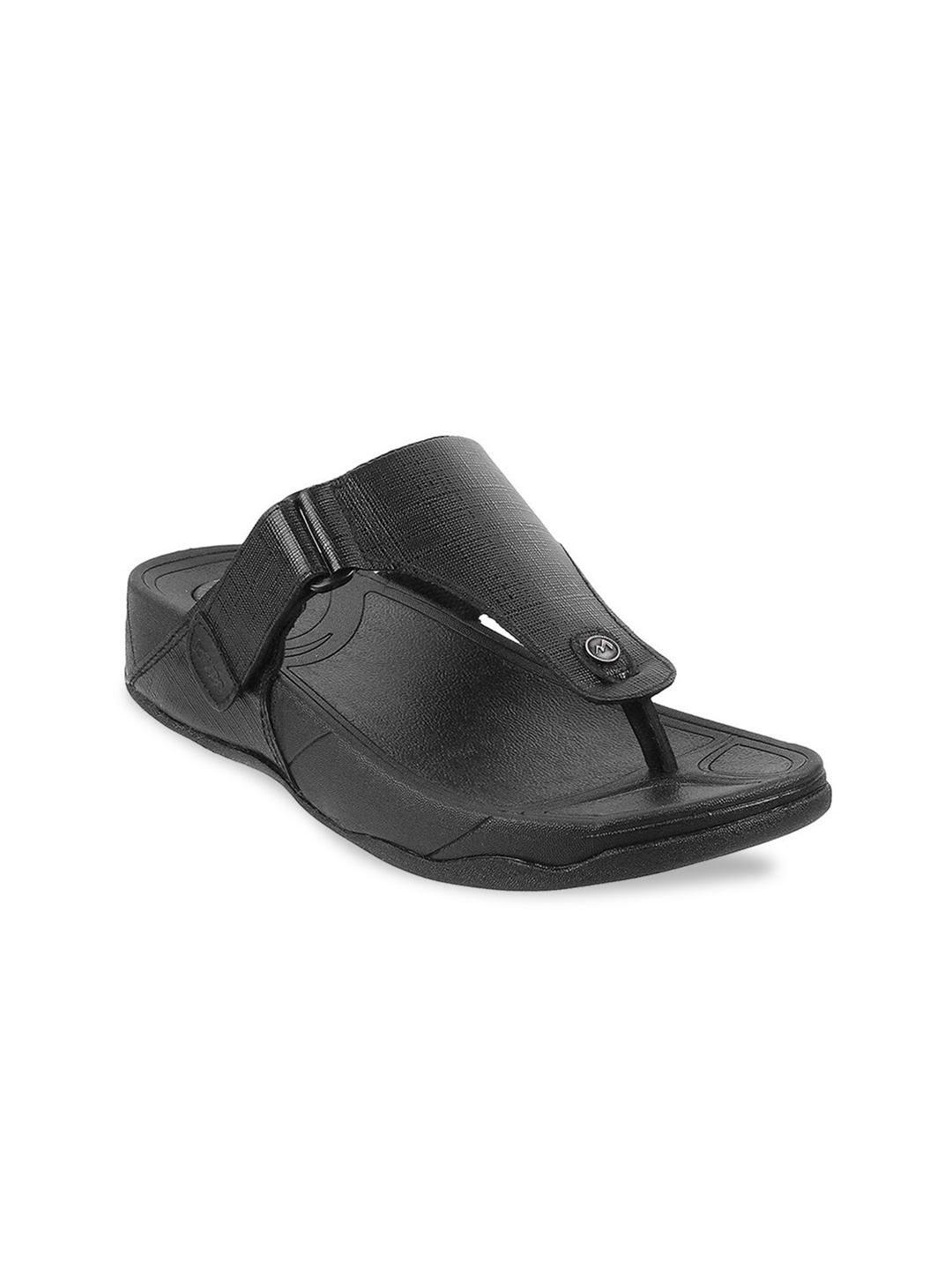 

Metro Men Black Comfort Sandals