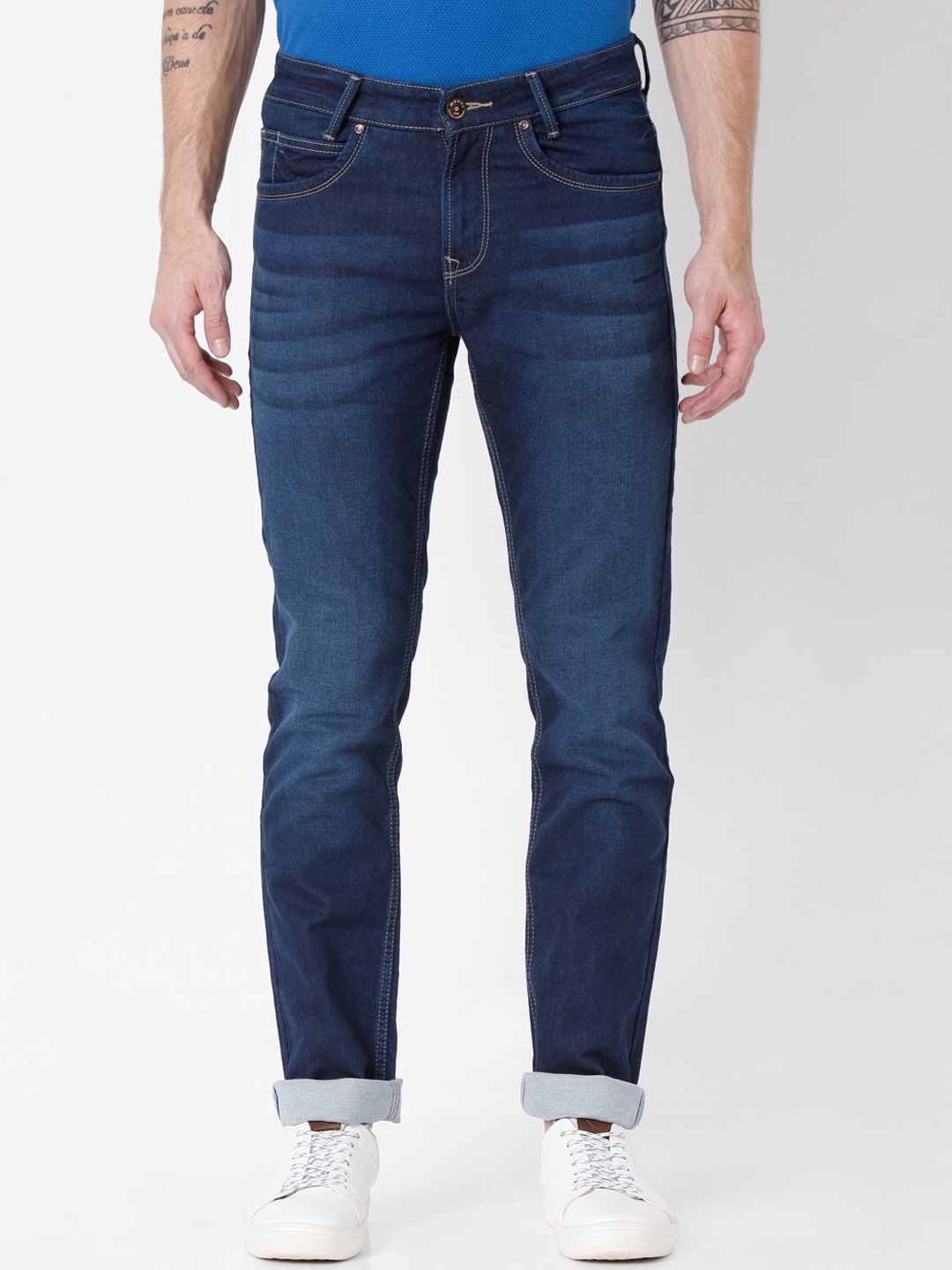 

Mufti Men Blue Slim Fit Light Fade Stretchable Jeans