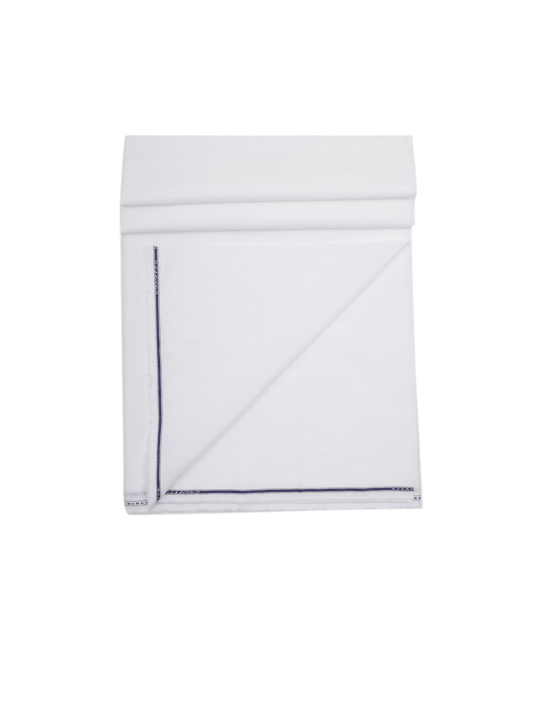

CAVALLO by Linen Club Men White Linen Cotton Solid Shirting Fabric